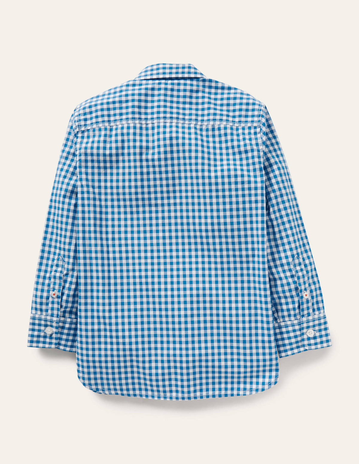 Casual Laundered Shirt-Blue Gingham-2