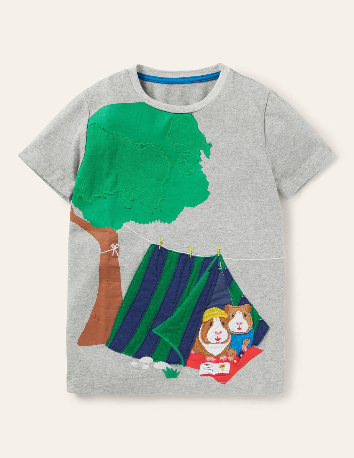 Animal Adventure T-shirt-Grey Marl Guinea Pigs - Image 1