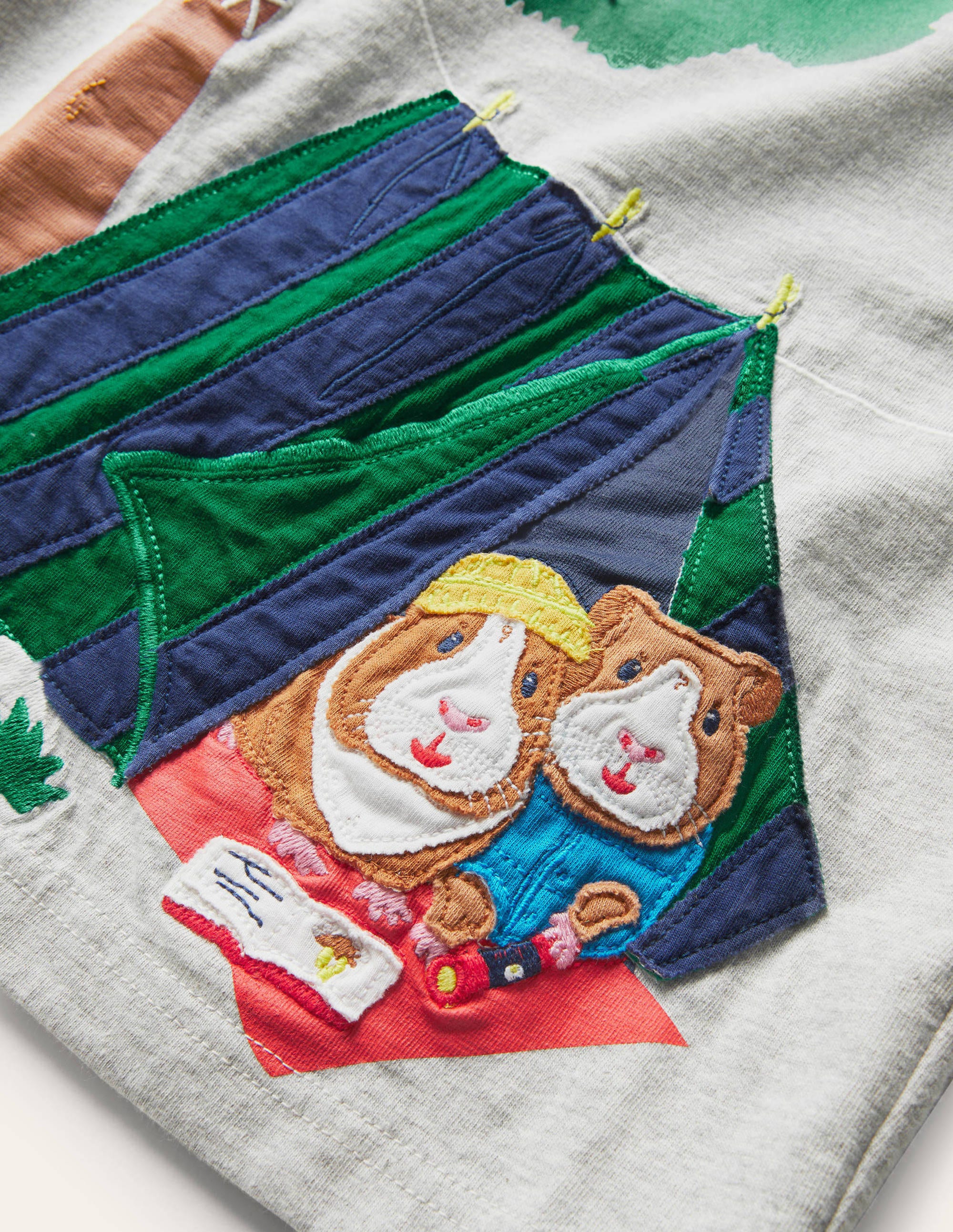 Animal Adventure T-shirt-Grey Marl Guinea Pigs - Image 3