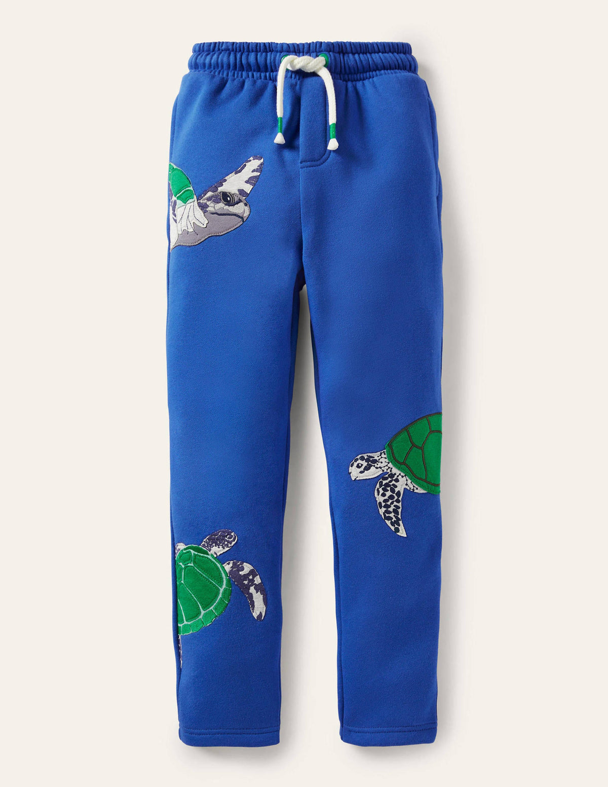 Turtle Appliqué Joggers-Brilliant Blue Turtles-1