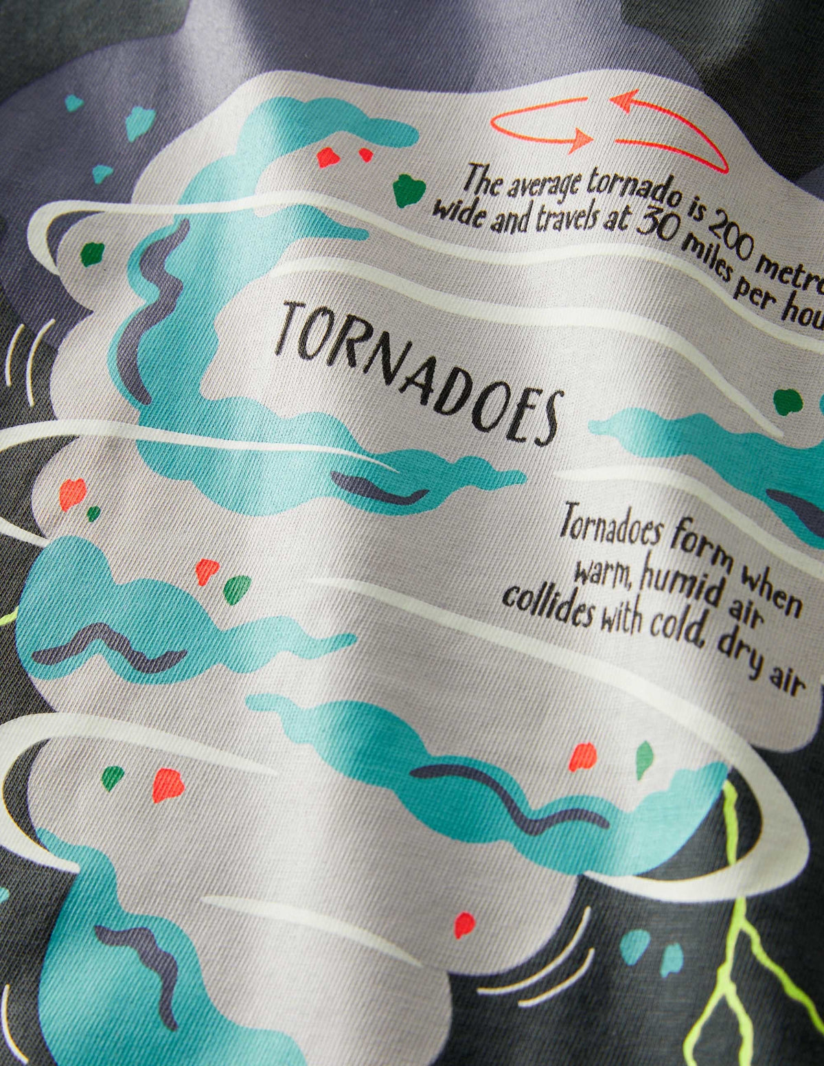 Glowing Educational T-shirt-Smoke Grey Tornado-3
