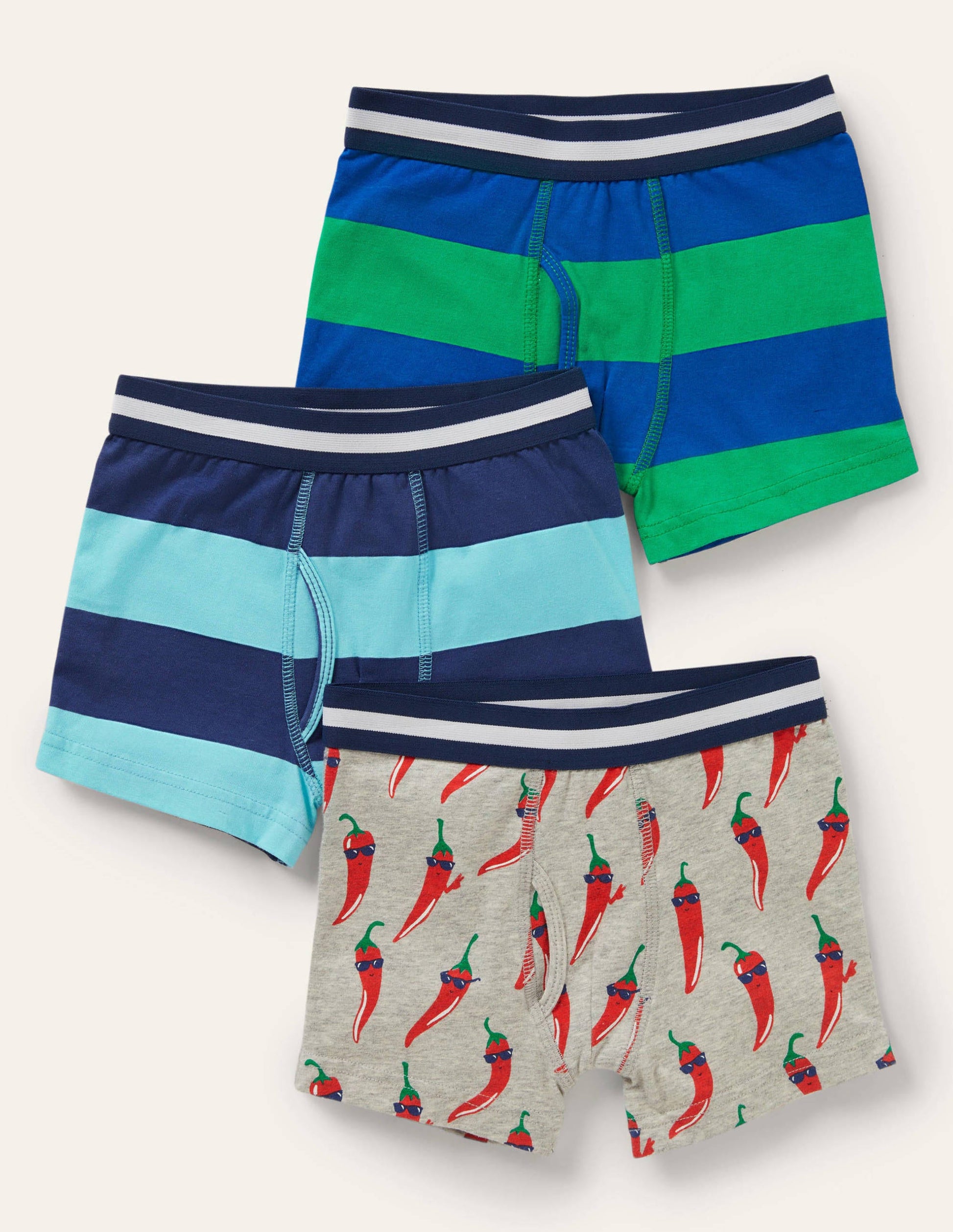 Jersey Boxers 3 Pack-Multi Chillies-1