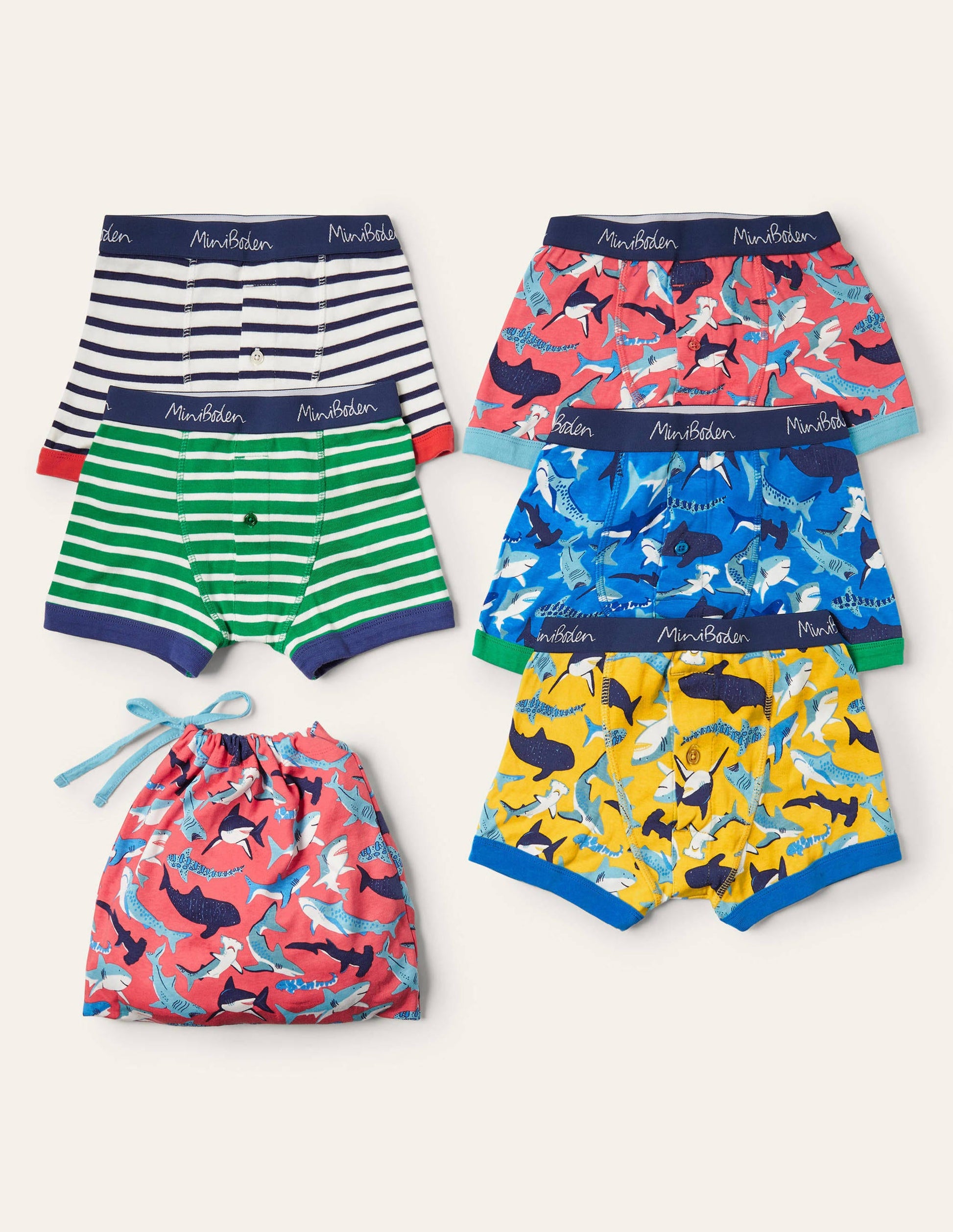 Boxers 5 Pack-Sharks-1