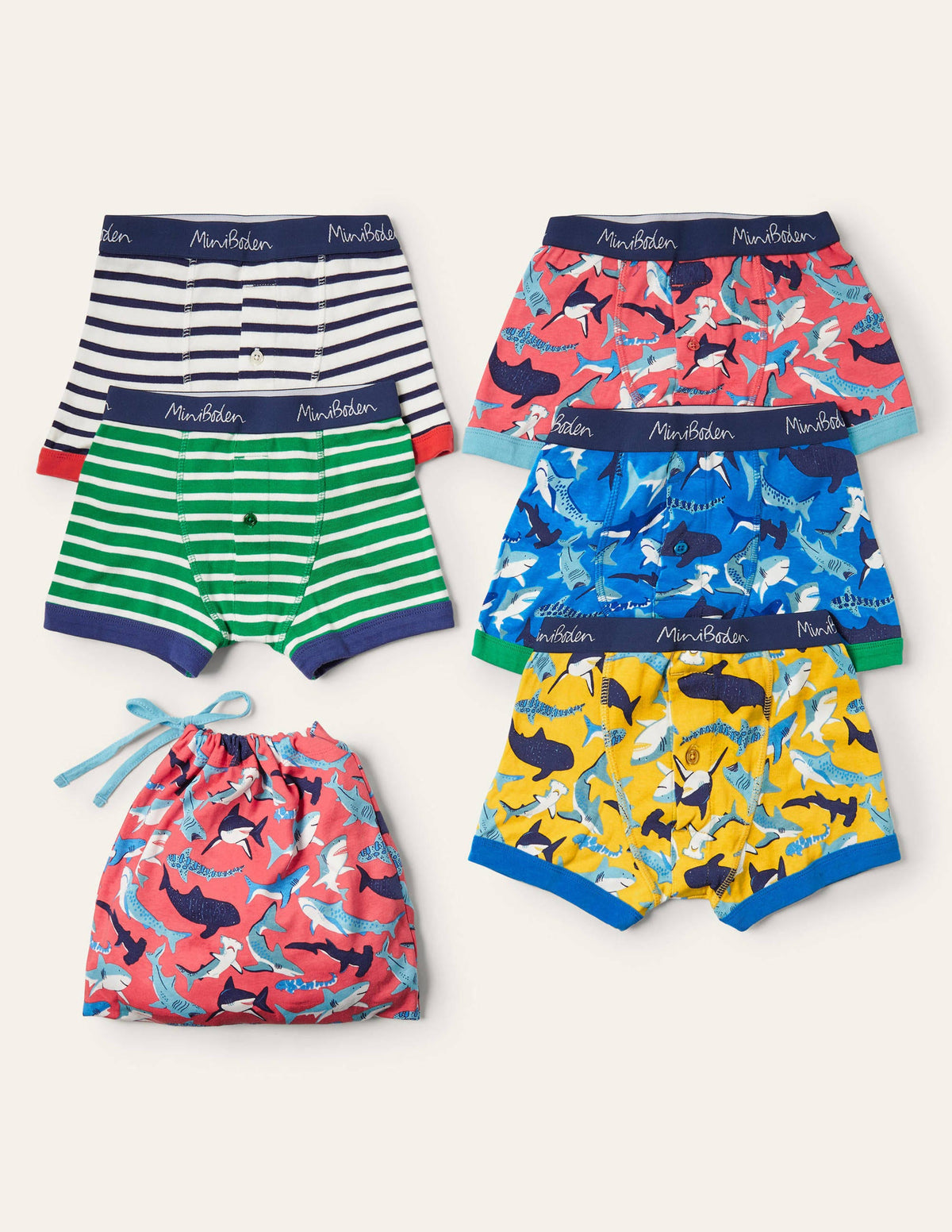 Boxers 5 Pack-Sharks - Image 1