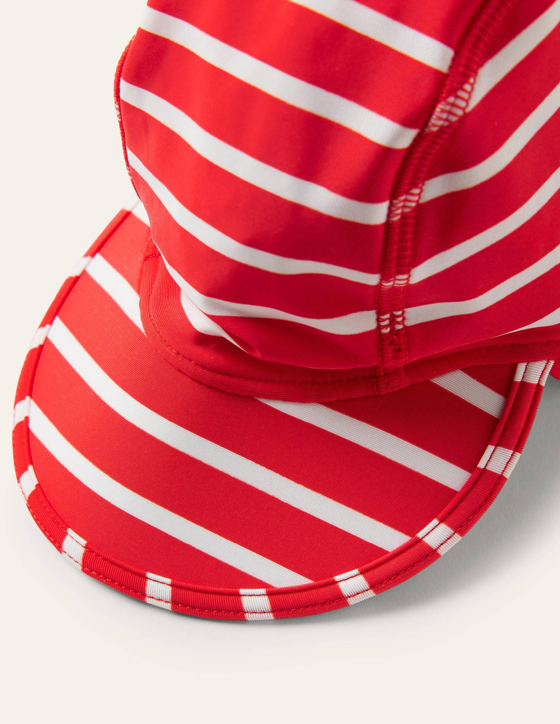 Sun-safe Swim Hat-Fire Red/Ivory-2
