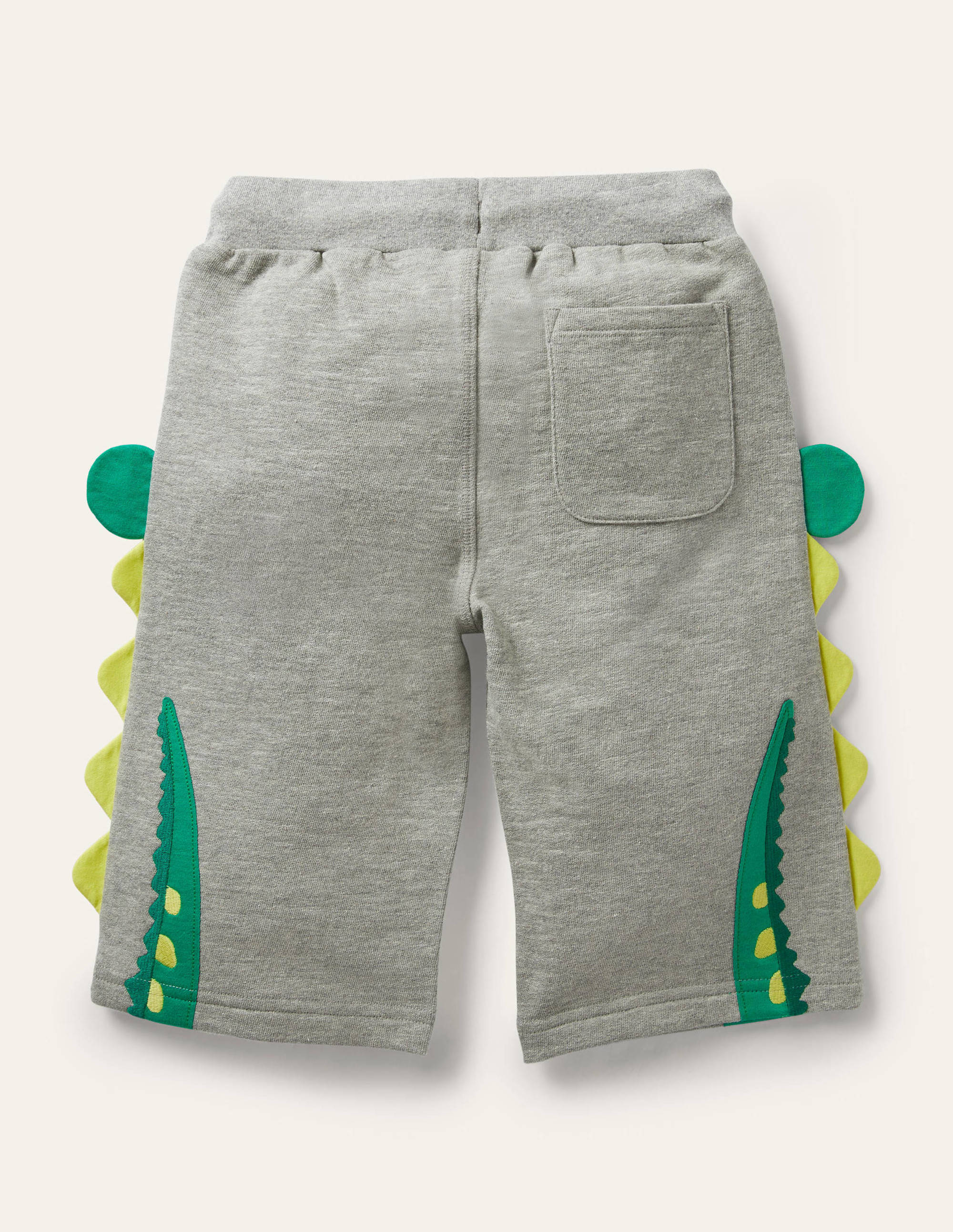 Appliqué Jersey Baggies-Grey Marl Crocodile - Image 2