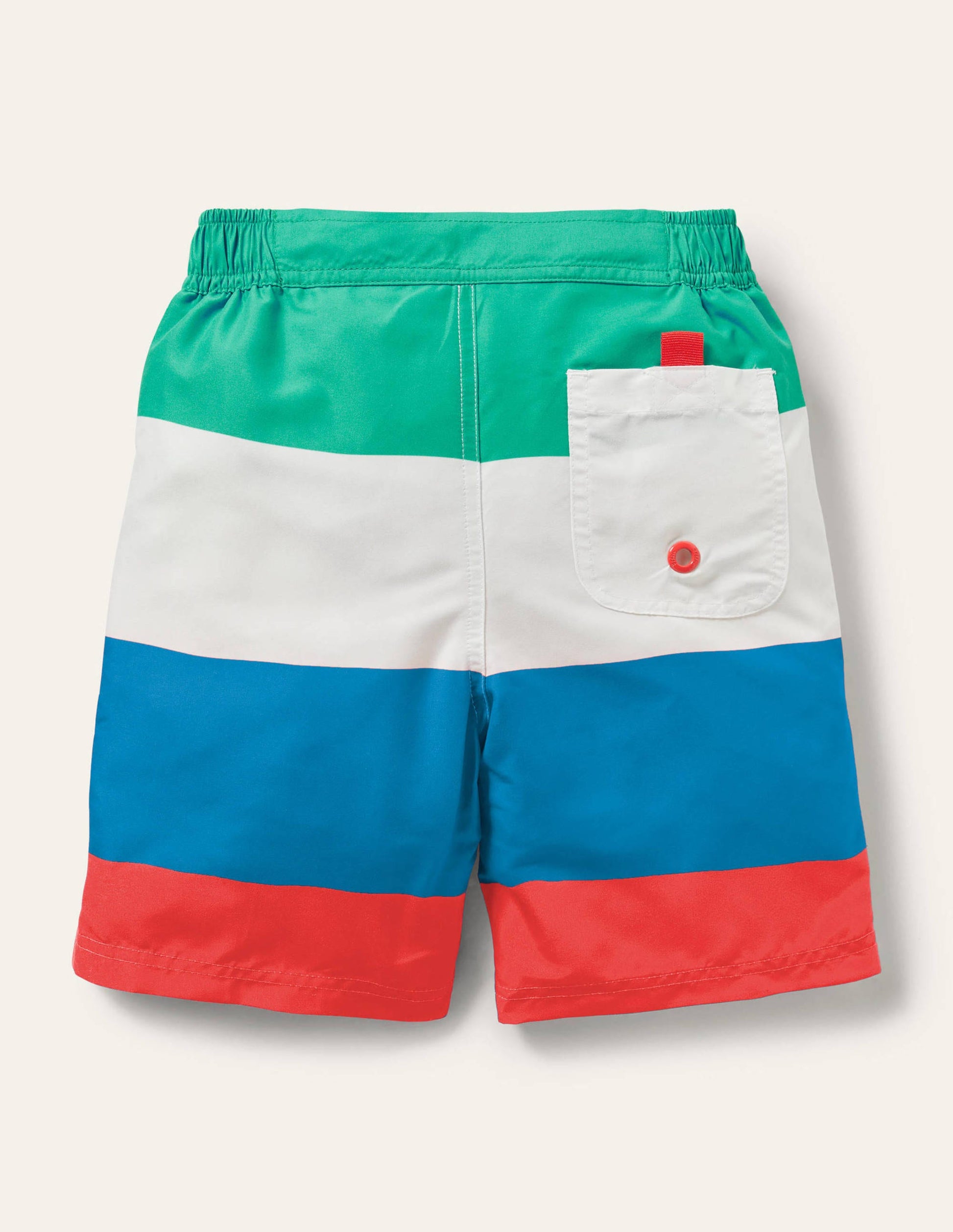Board Shorts-Hot Coral Multi Stripe-2