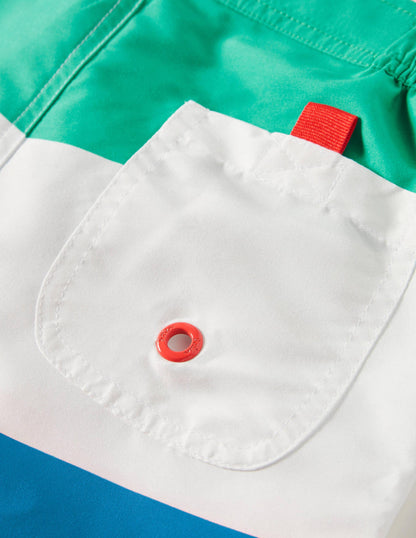 Board Shorts-Hot Coral Multi Stripe-3