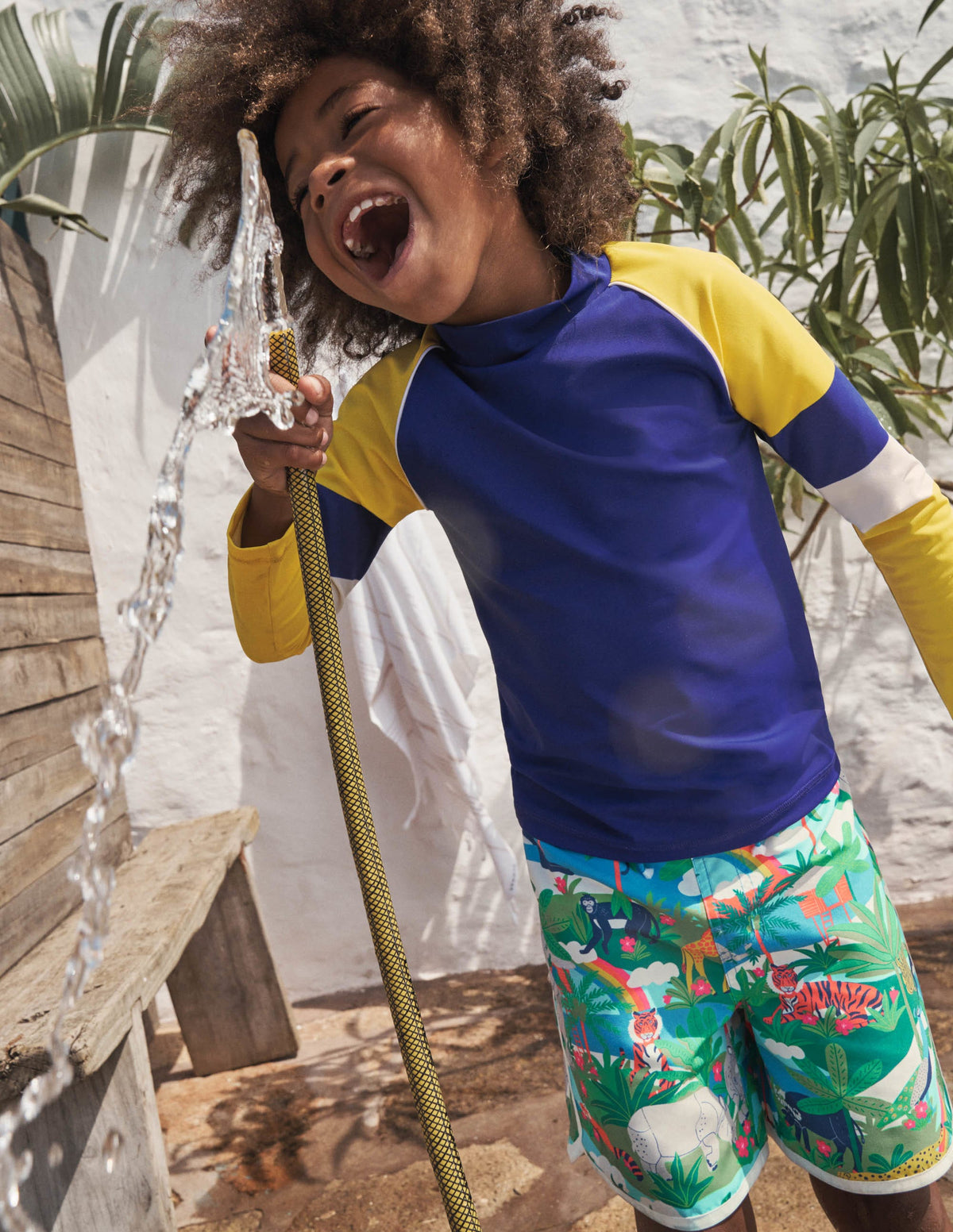 Surf Shorts-Multi Swim Jungle Scene - Image 4