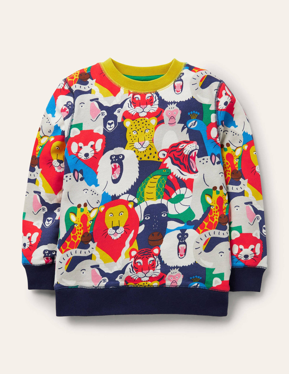 Appliqué Scene Sweatshirt-Multi Bonkers Jungle - Image 1
