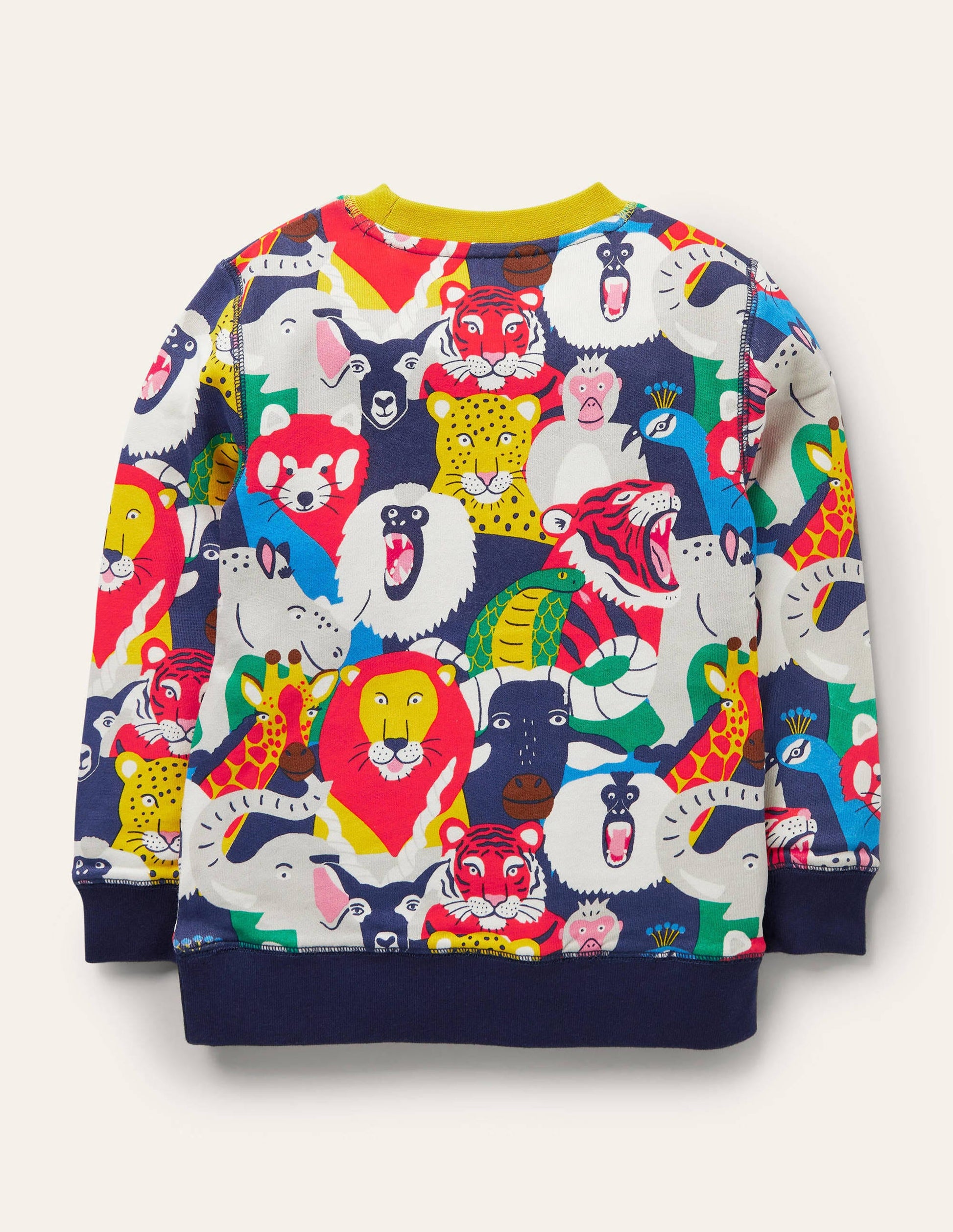 Appliqué Scene Sweatshirt-Multi Bonkers Jungle-2