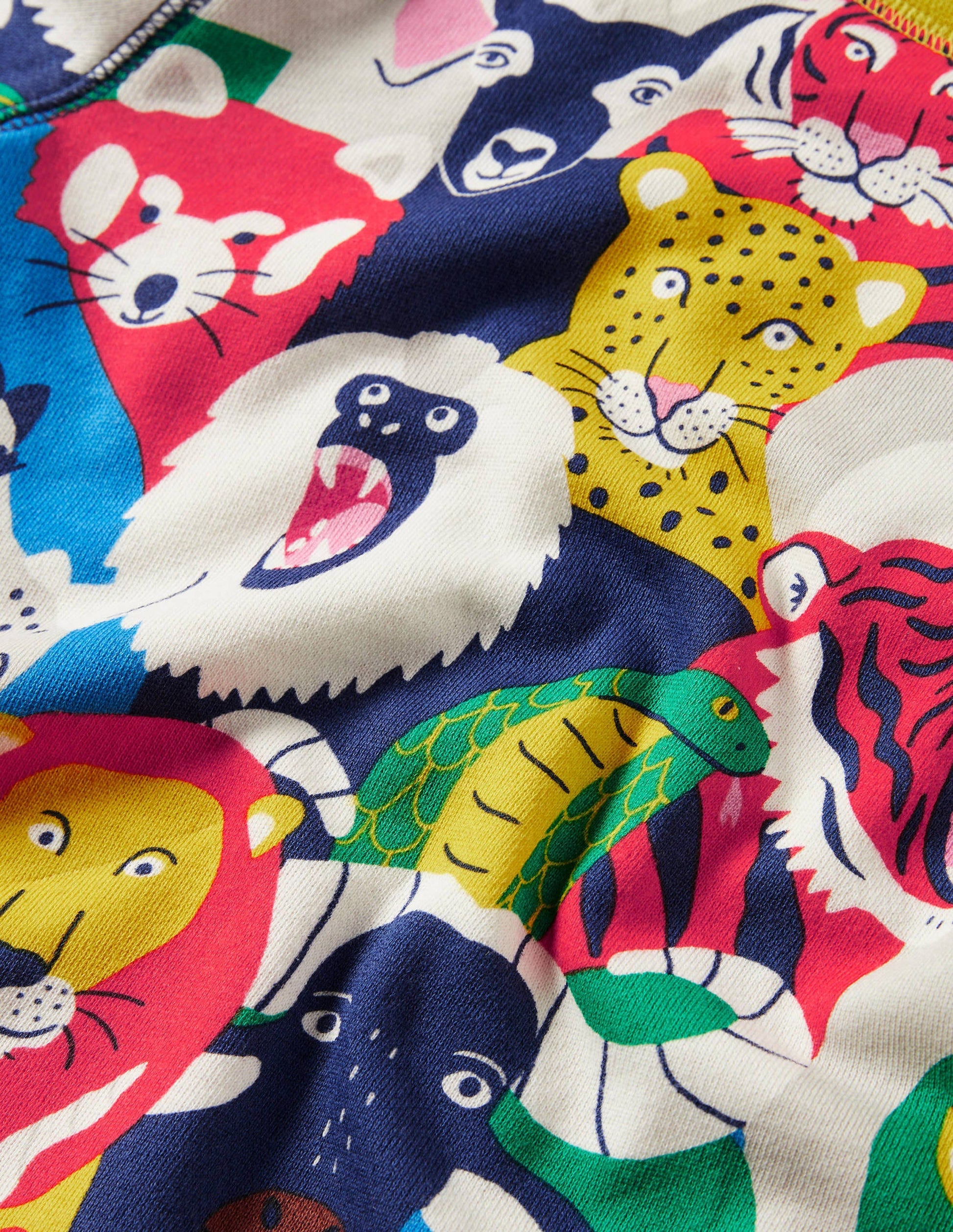 Appliqué Scene Sweatshirt-Multi Bonkers Jungle-3