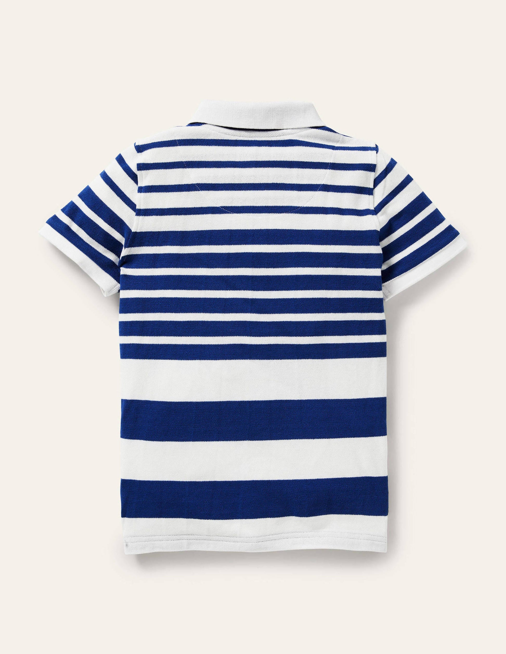 Piqué Polo Shirt-Blue Wave Graduated Stripe-2