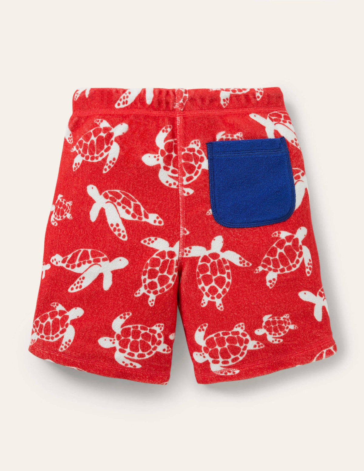 Towelling Sweatshorts-Strawberry Tart Red Turtles - Image 2