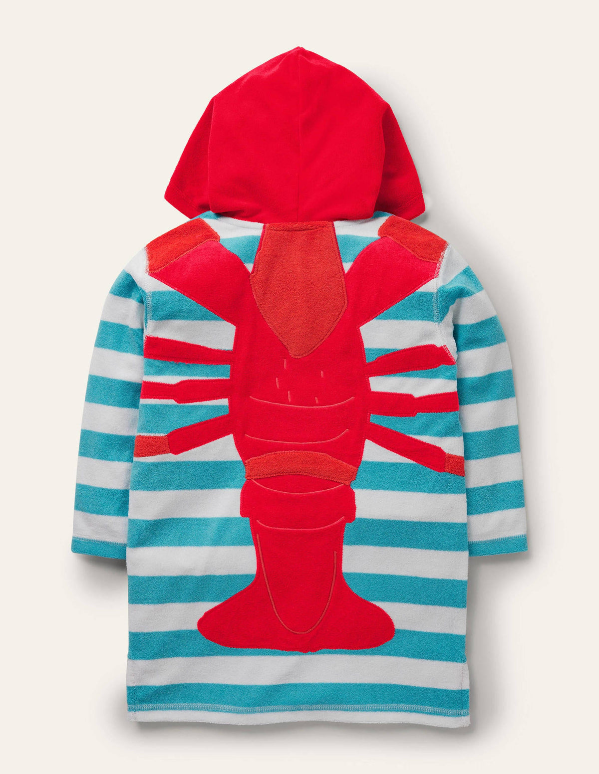 Towelling Throw-on-Aqua Blue Lobster - Image 2