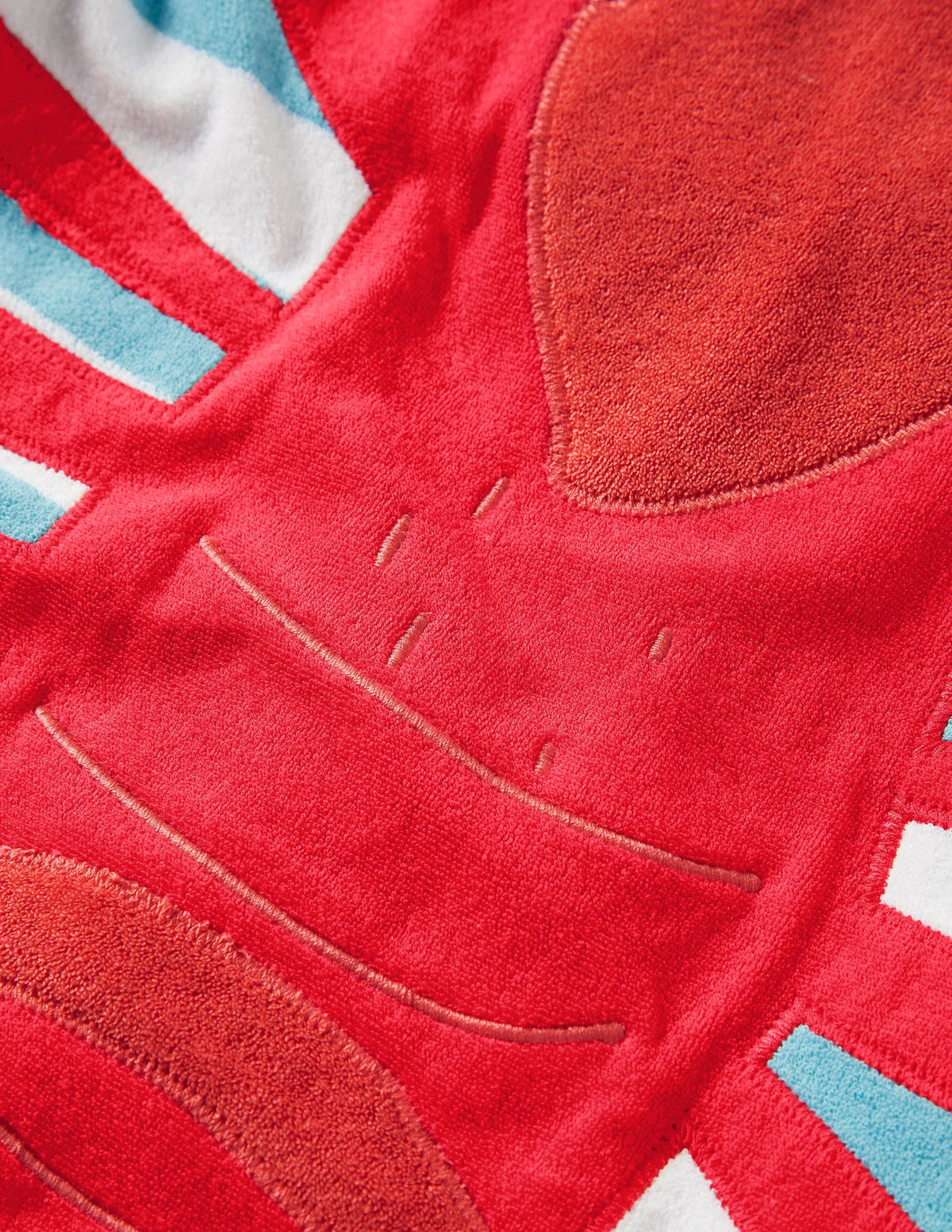 Towelling Throw-on-Aqua Blue Lobster - Image 3