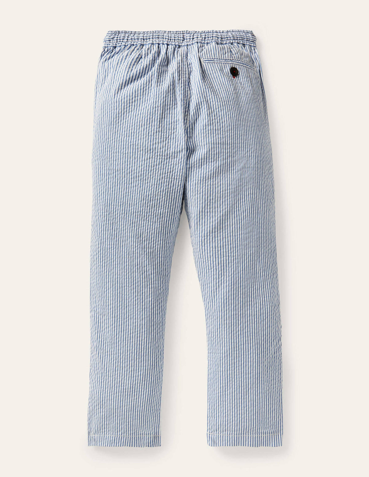 Smart Pull-on Pants-Bright Marina Blue Ticking - Image 2