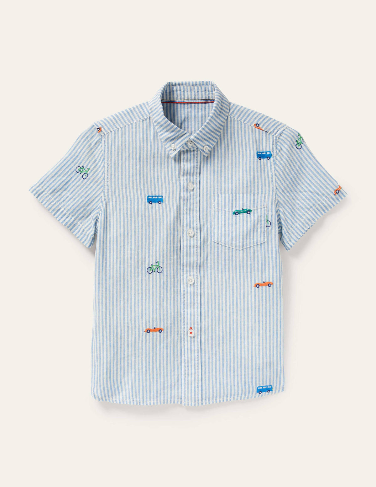 Vacation Shirt-Ticking Rainbow Road Trip-1