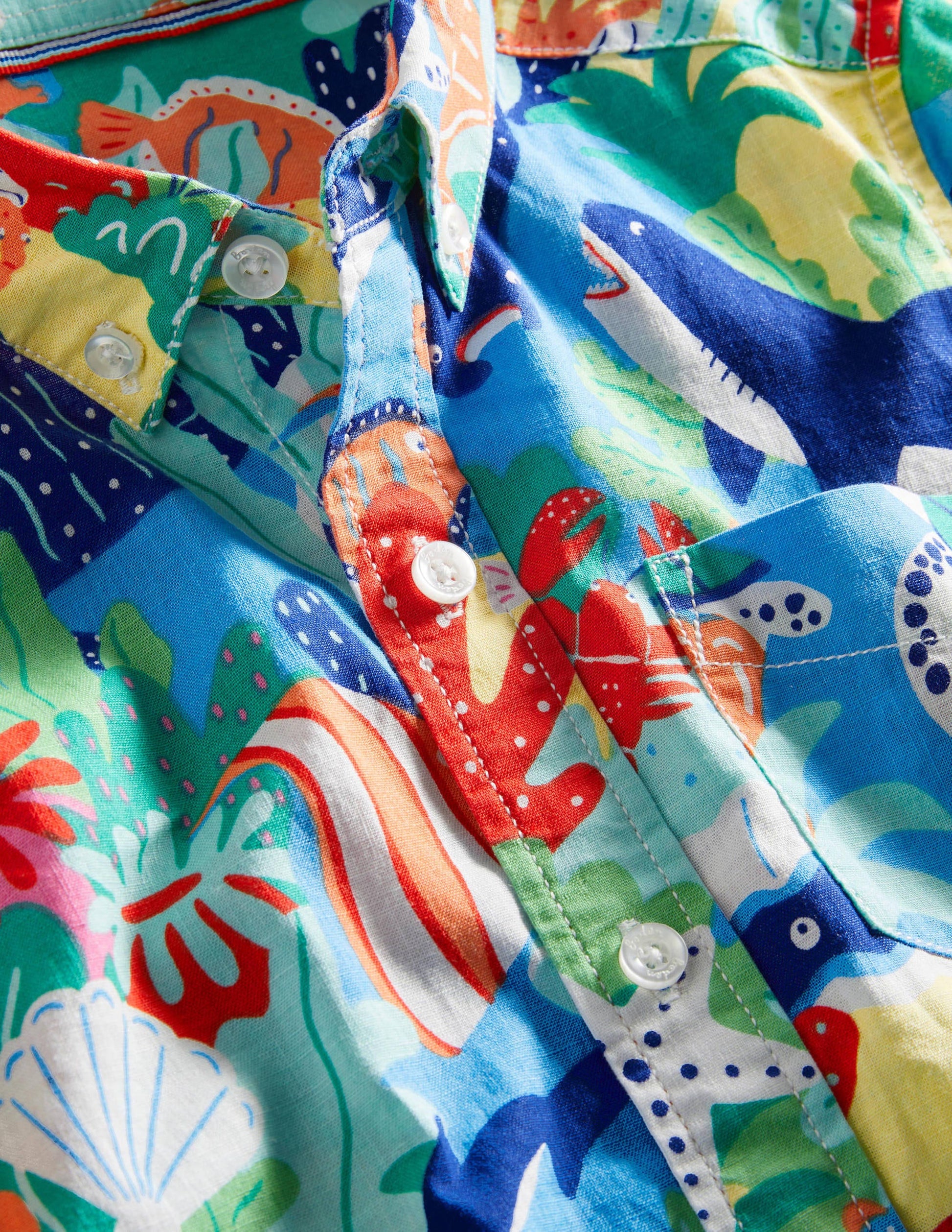 Vacation Shirt-Multi Rainbow Reef-3