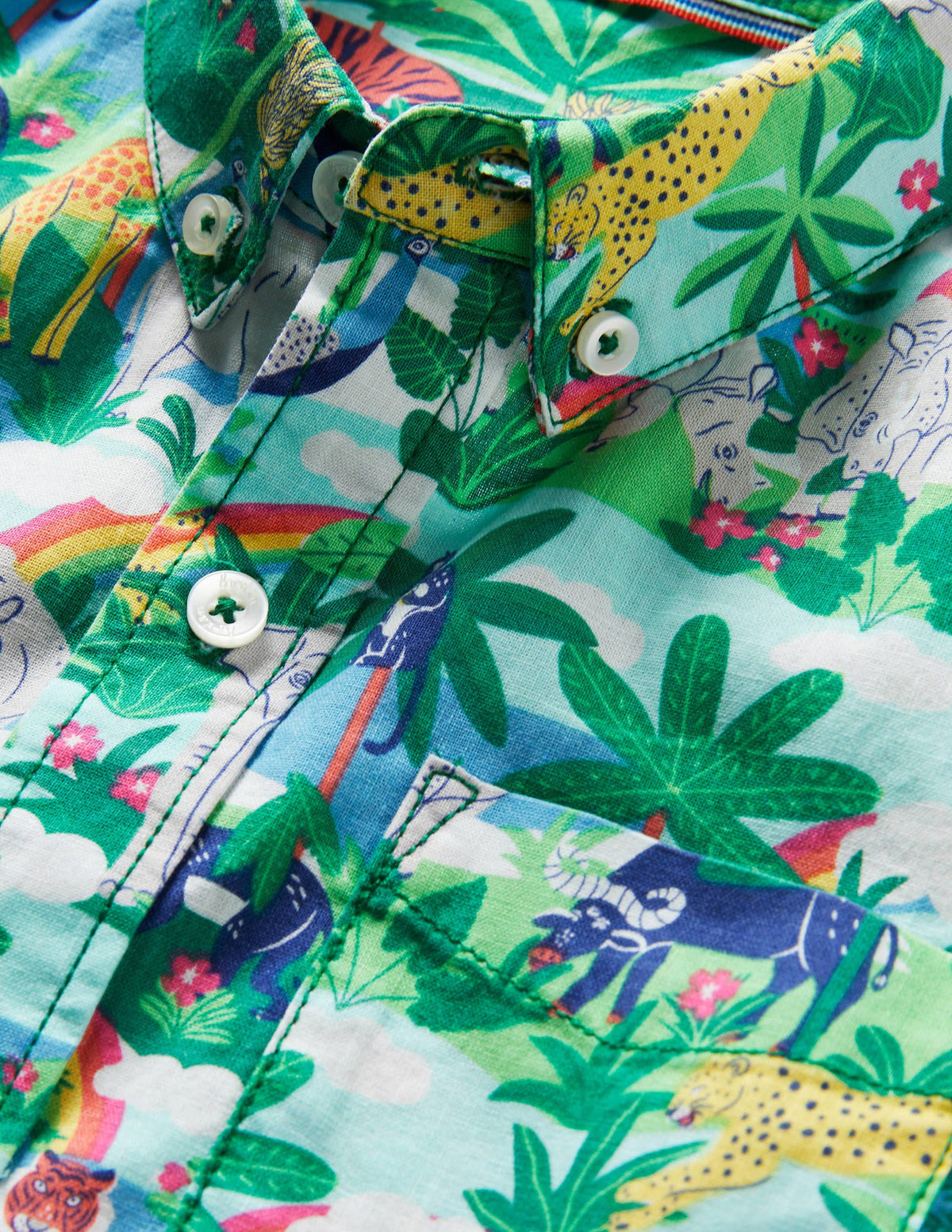Vacation Shirt-Multi Jungle Scene - Image 3