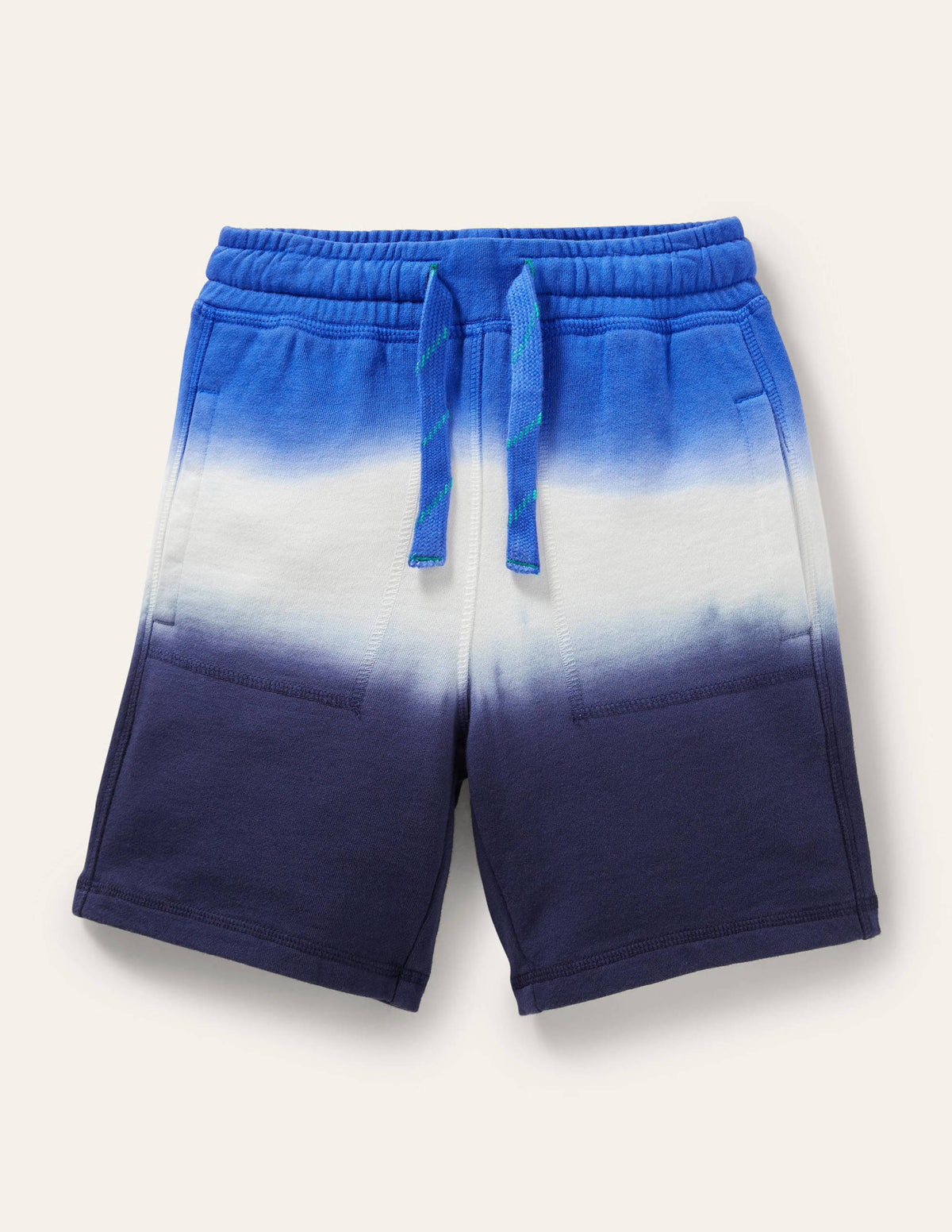 Garment-dyed Sweatshorts-Blue Dip Dye - Image 1