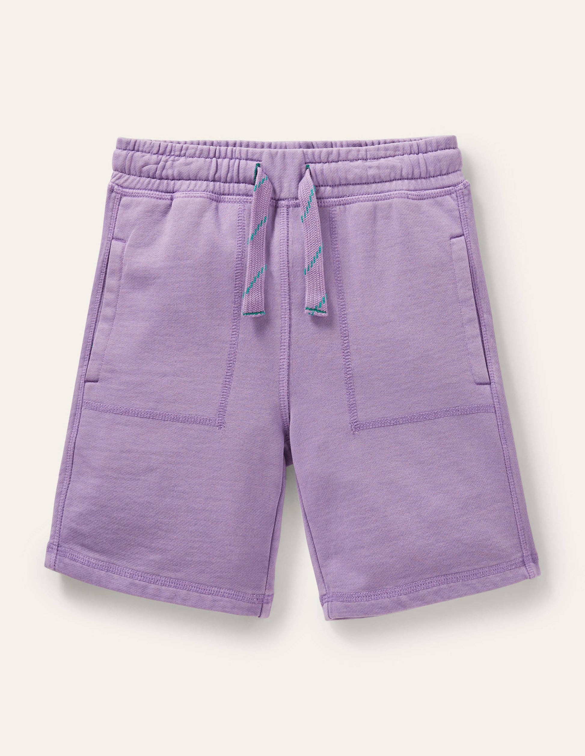 Garment-dyed Sweatshorts-Cool Violet-1