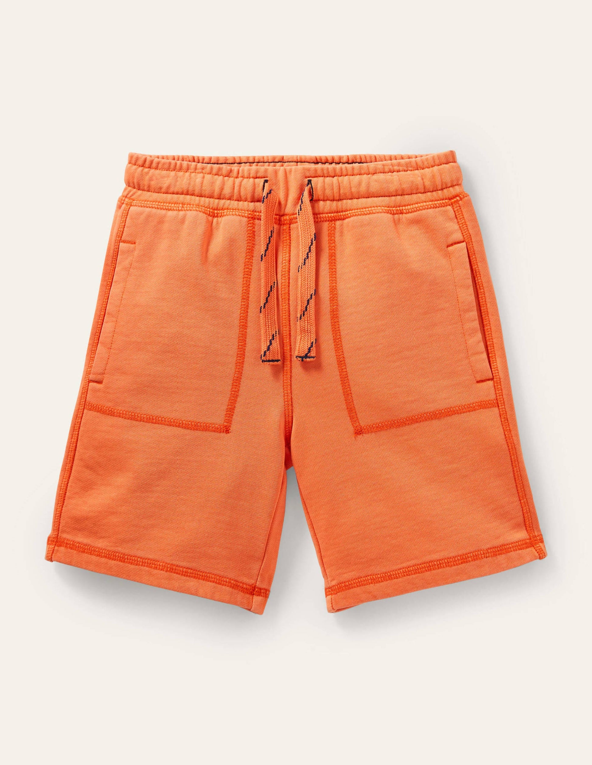 Garment-dyed Sweatshorts-Satsuma Orange-1