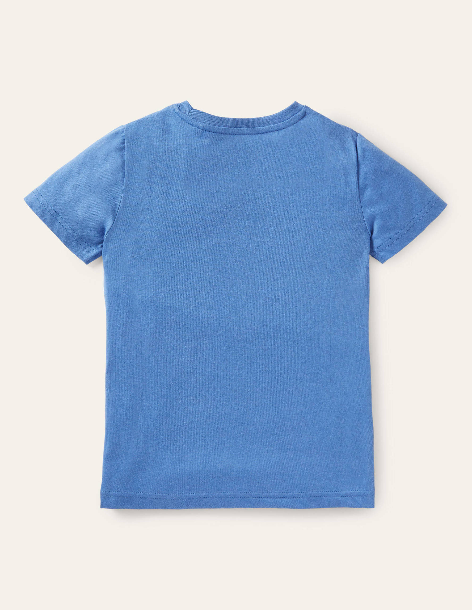 Zip Appliqué T-shirt-Elizabethan Blue Football - Image 2