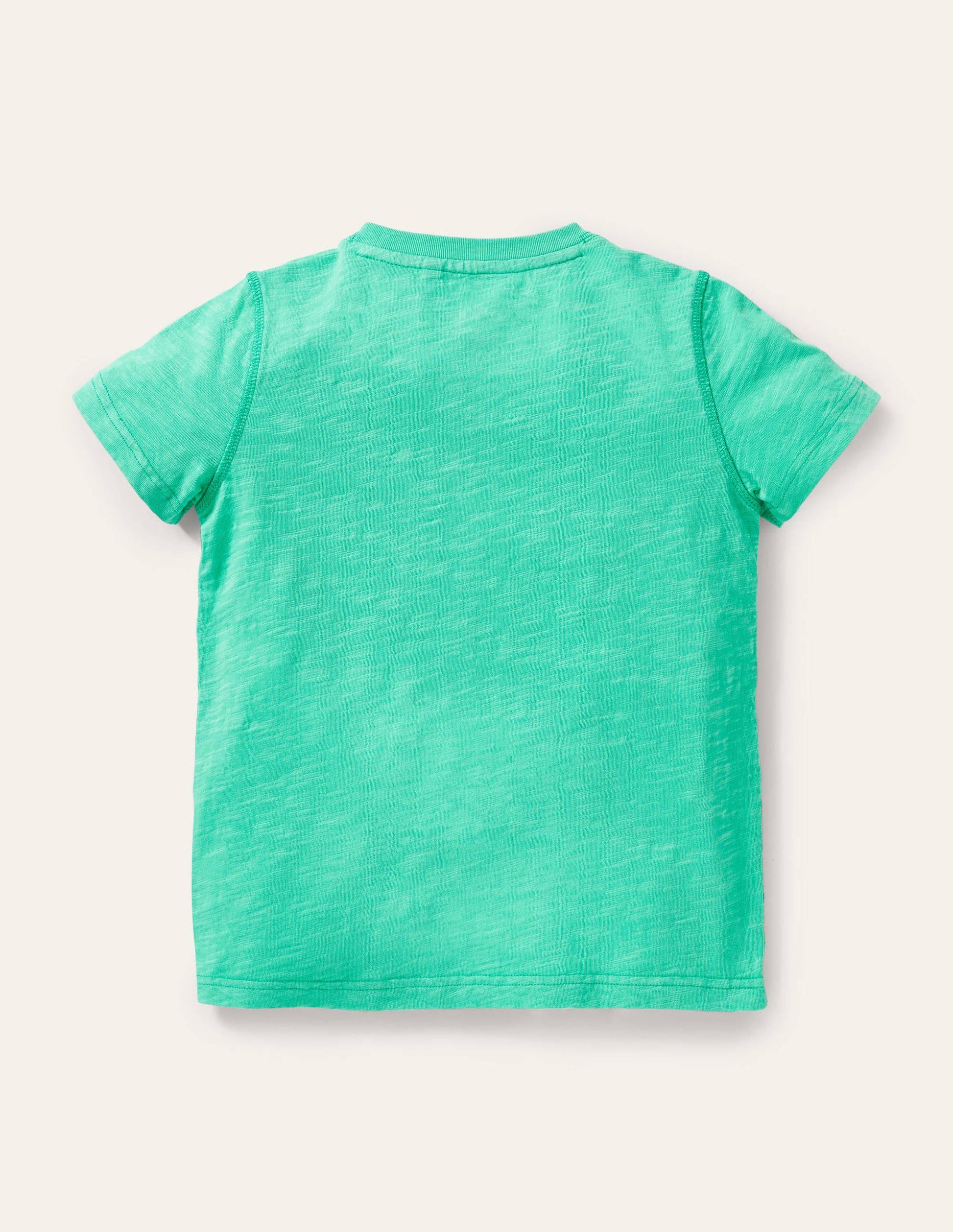 Garment Dye Henley T-shirt-Tropical Green-2