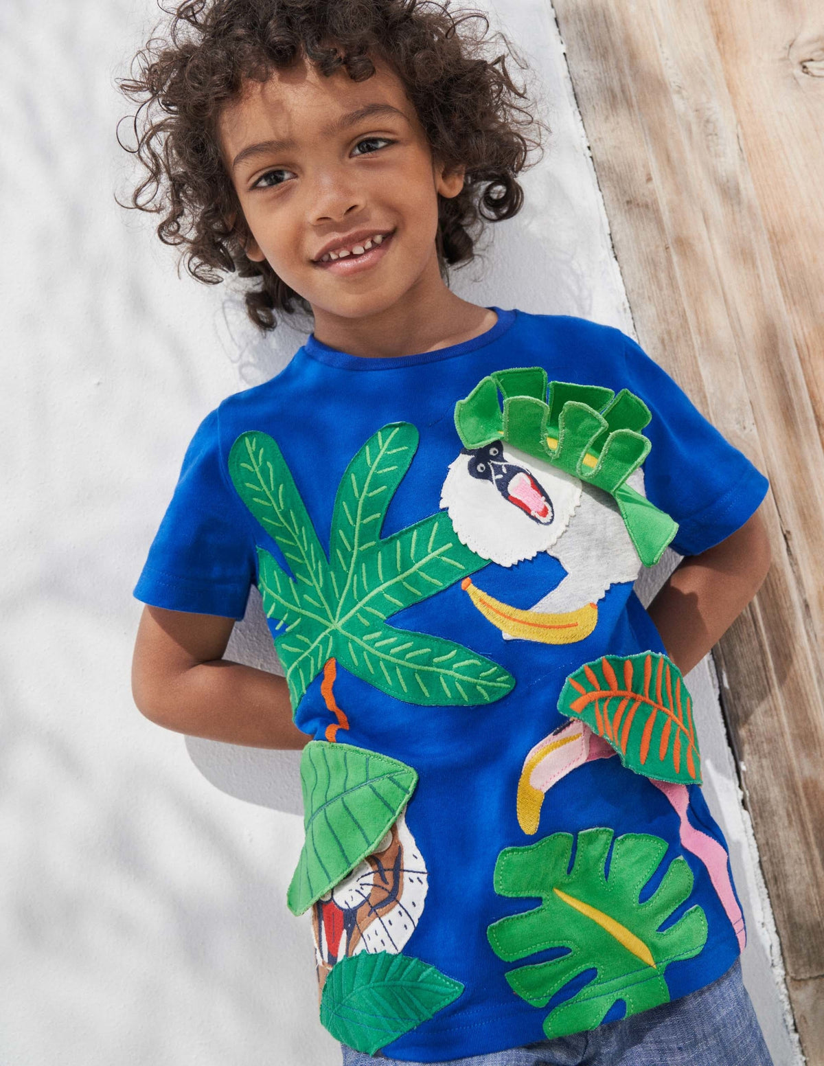 Lift-the-flap Animal T-shirt-Bluebell Blue Peeping Jungle - Image 5