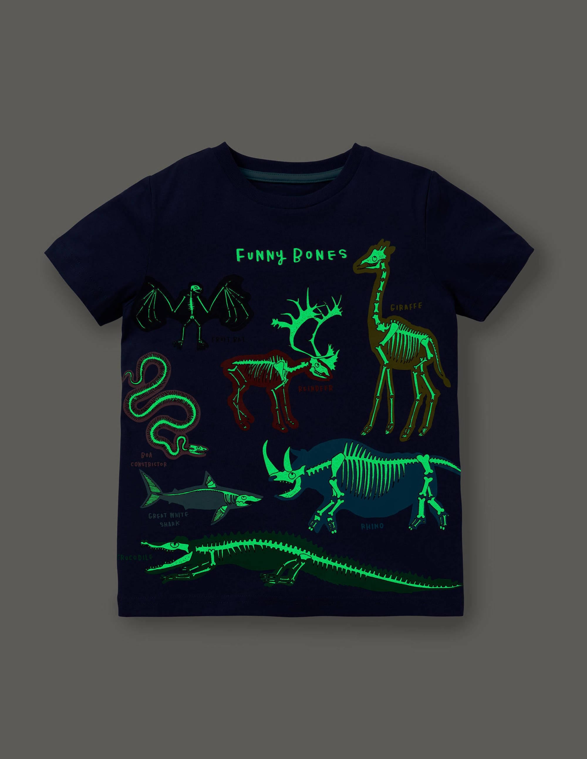 Glow-in-the-dark T-shirt-Starboard Blue Funny Bones - Image 4