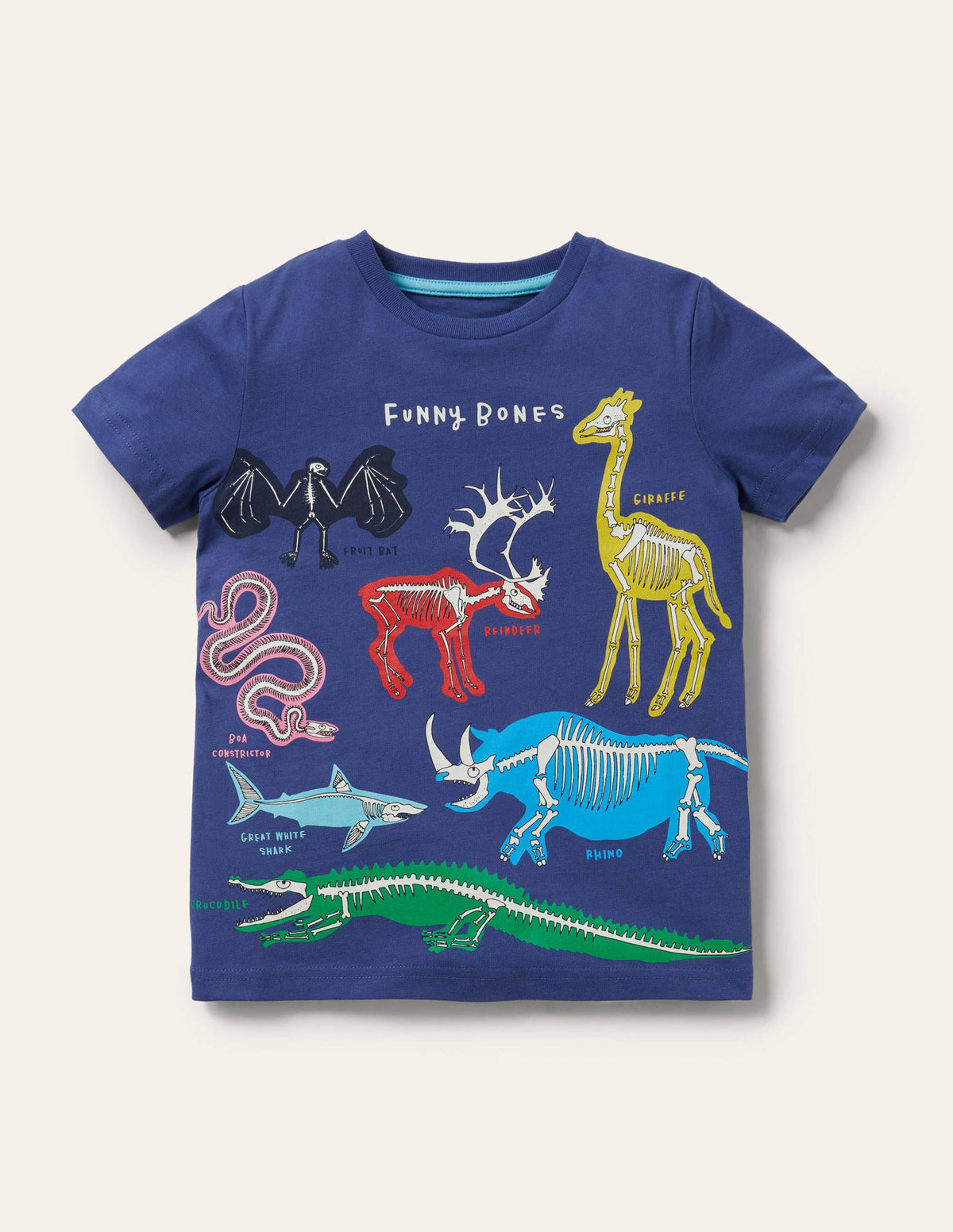 Glow-in-the-dark T-shirt-Starboard Blue Funny Bones-1