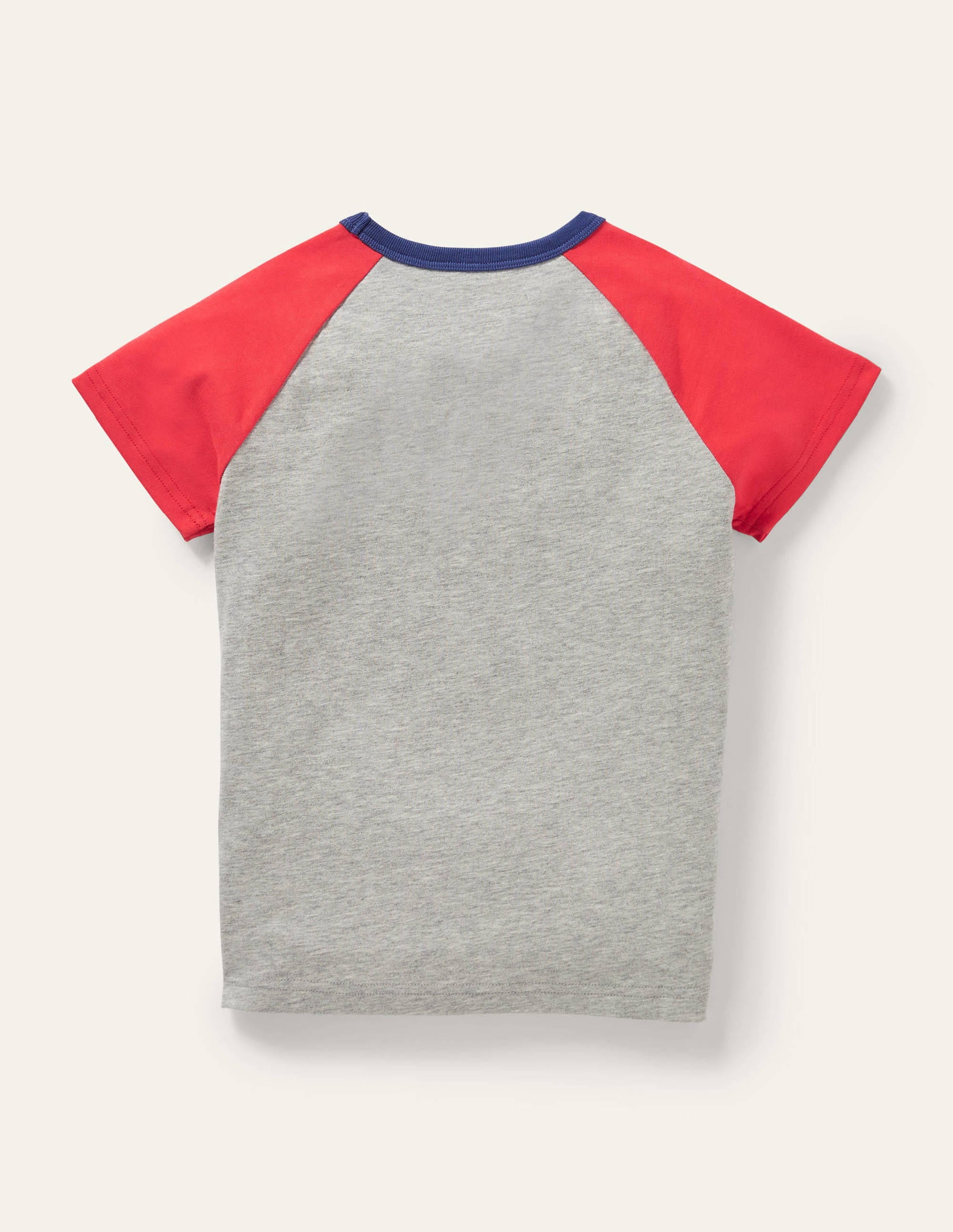 Colourblock Logo T-shirt-Grey Marl Surf - Image 2