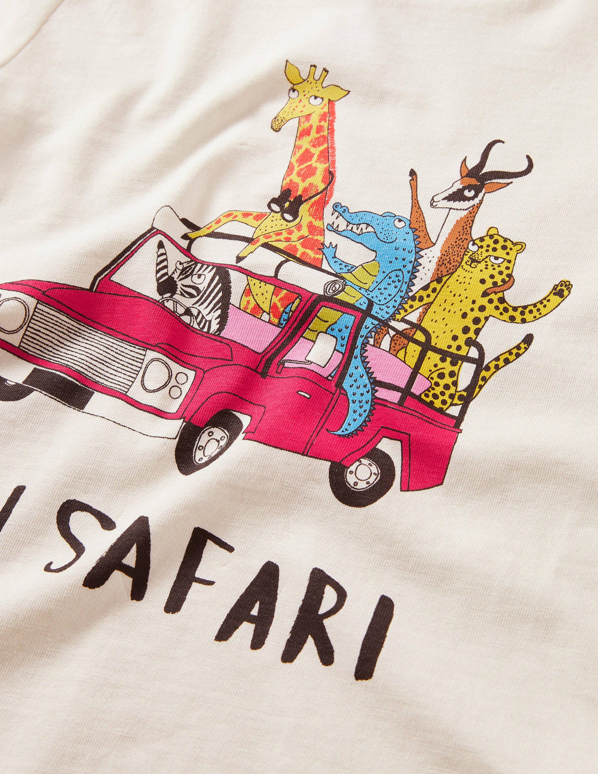 Safari Truck T-shirt-Ivory On Safari Truck - Image 3