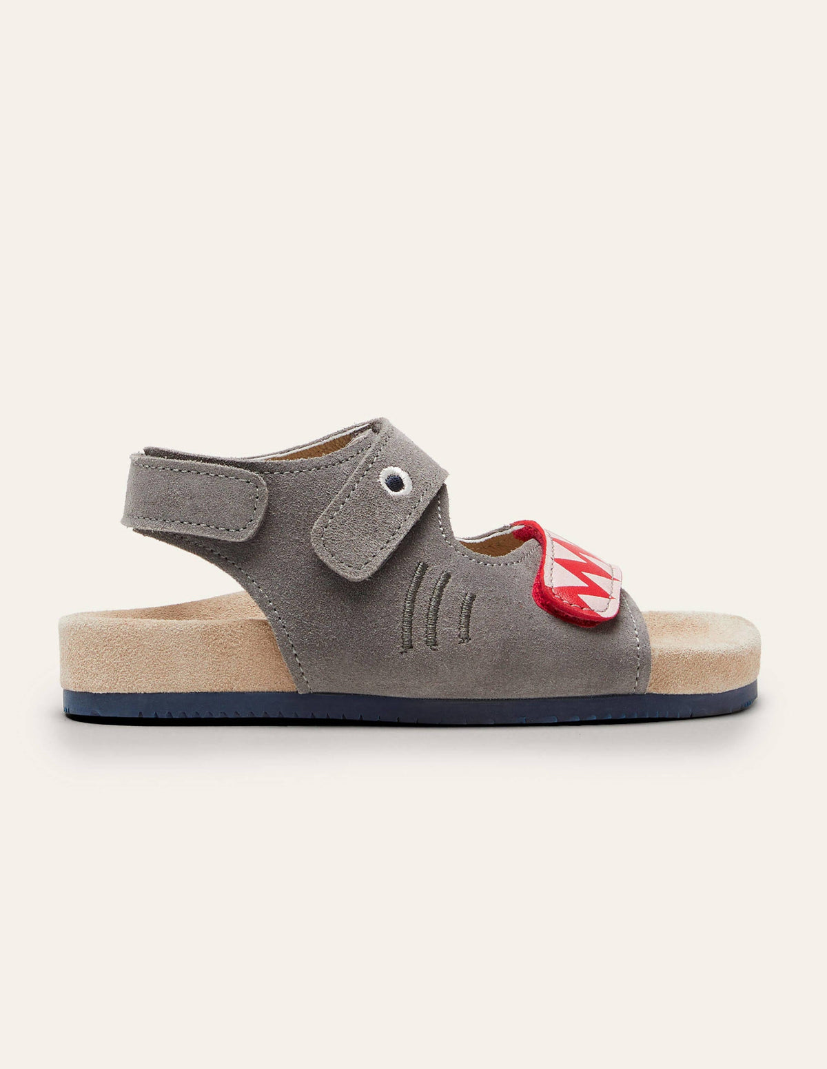 Grey Shark Suede Sandals-River Blue Shark - Image 2