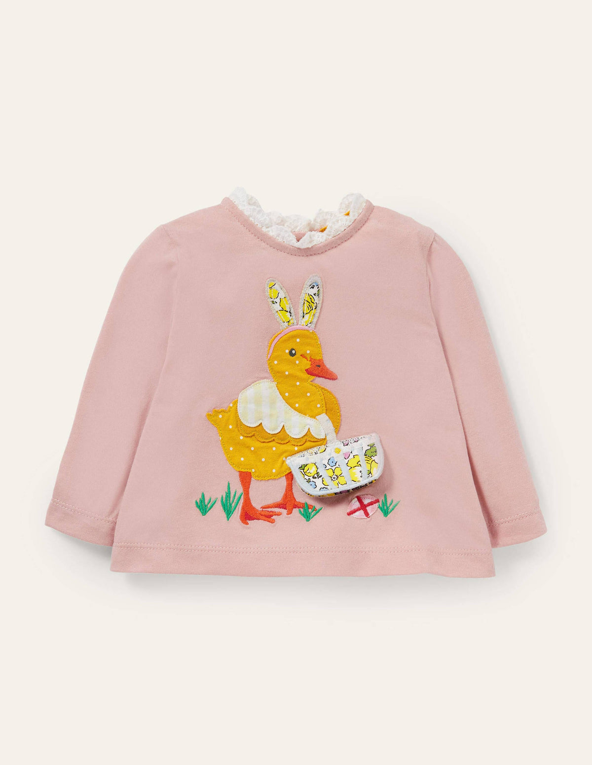 Lift-the-flap T-shirt-Pink Duck-1