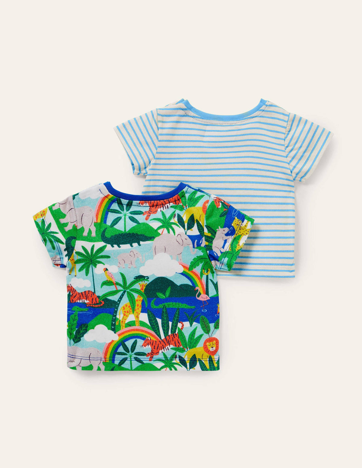 Twin Pack T-Shirts-Multi Rainbow Jungle - Image 2