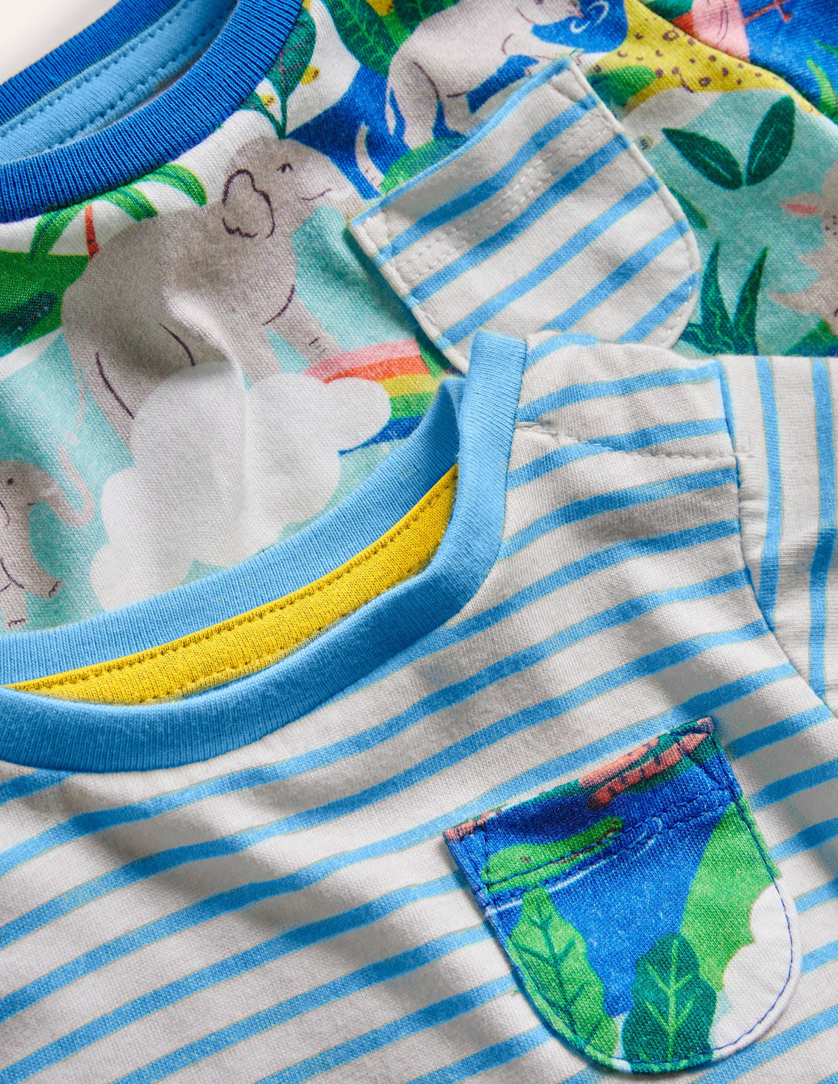 Twin Pack T-Shirts-Multi Rainbow Jungle-3