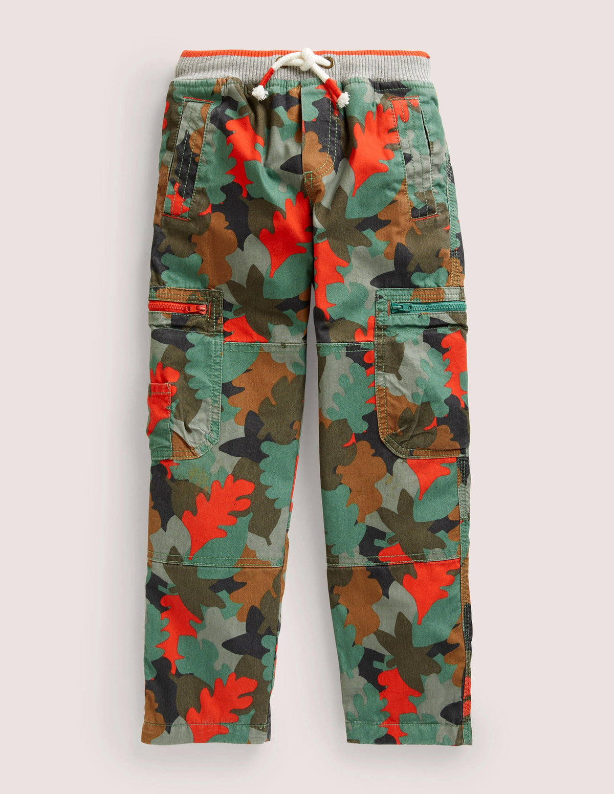 Cosy Lined Cargo Pants-Rosemary Autumn Leaf Camo - Image 1