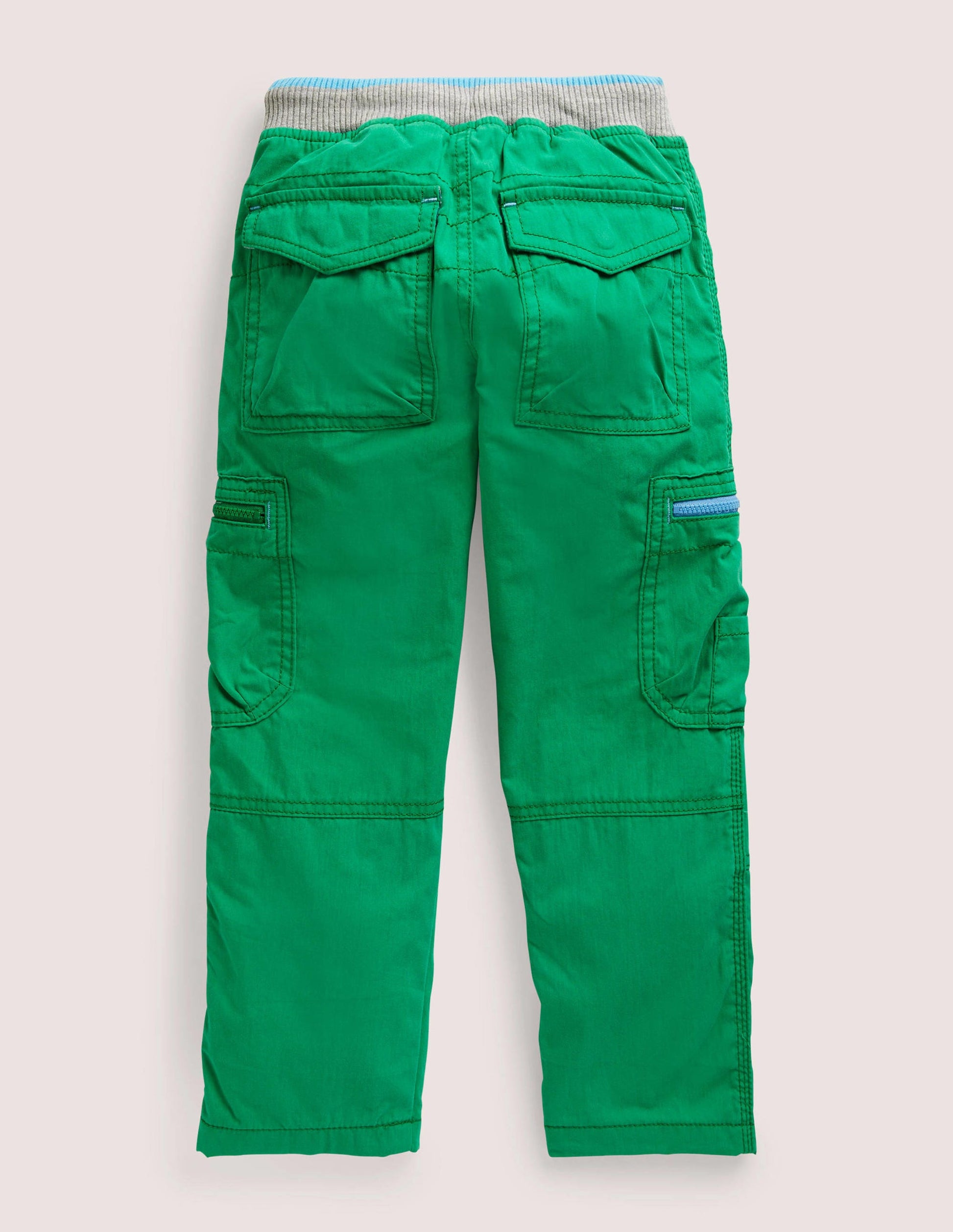 Green Draw String Cargo Pants-Highland Green-2