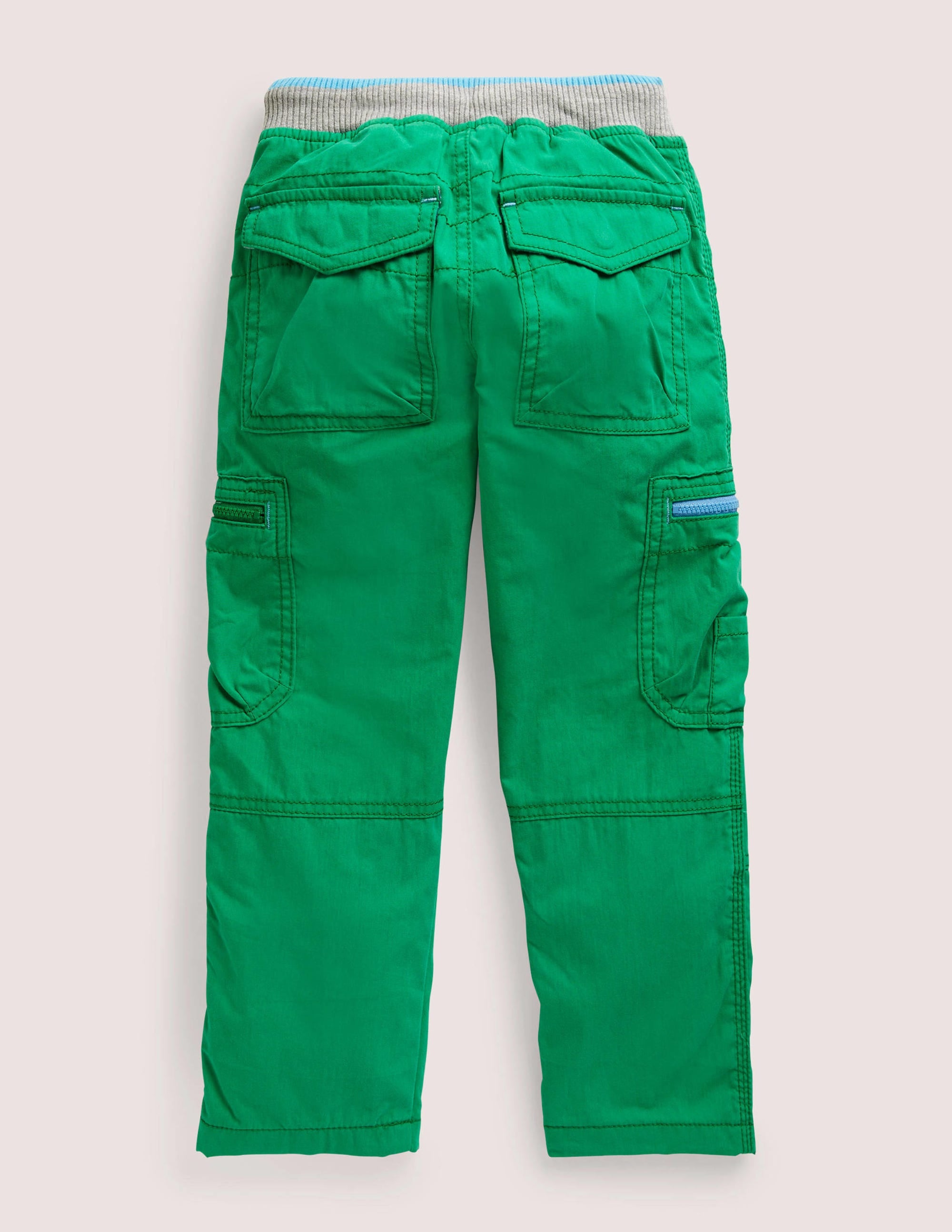 Green Draw String Cargo Pants-Highland Green - Image 2