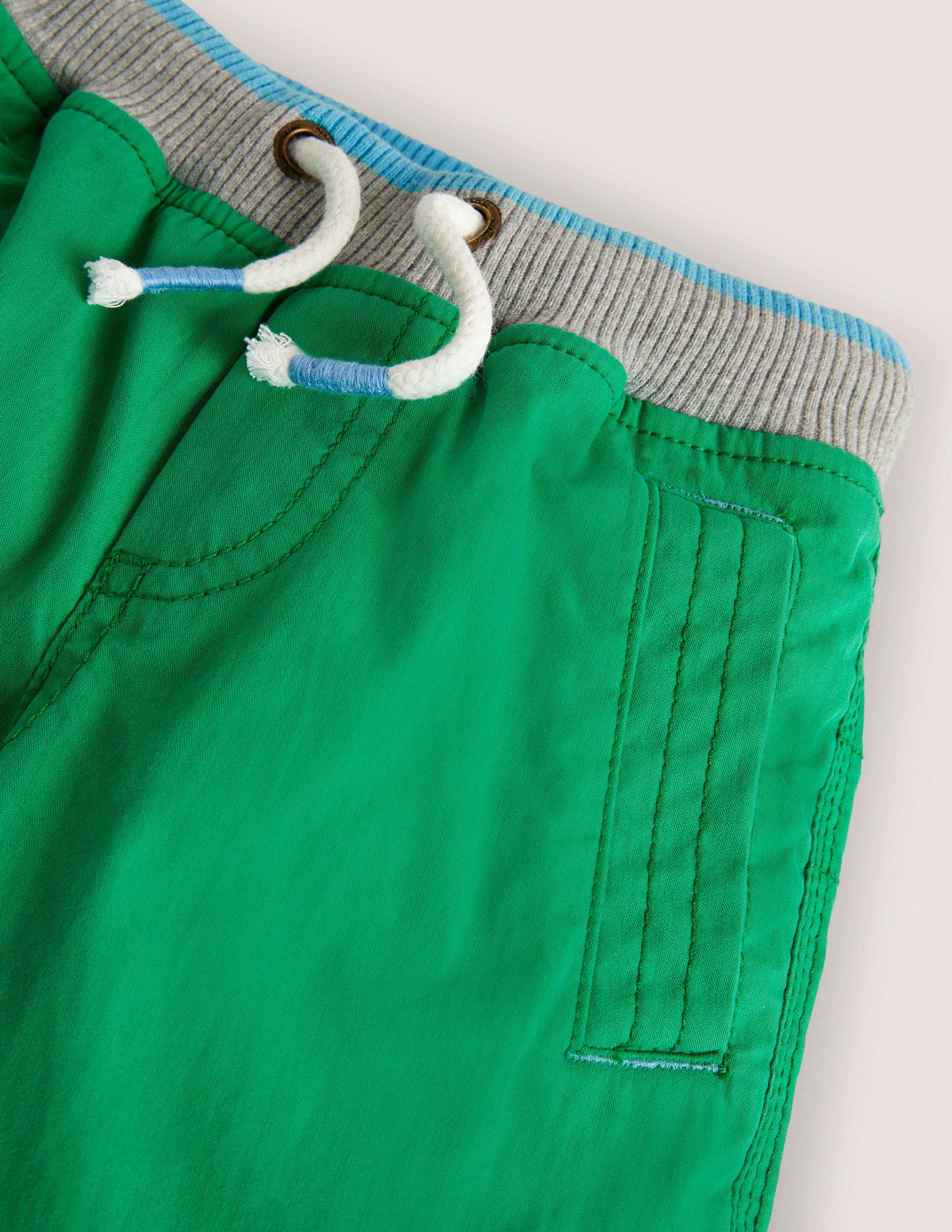 Green Draw String Cargo Pants-Highland Green - Image 3