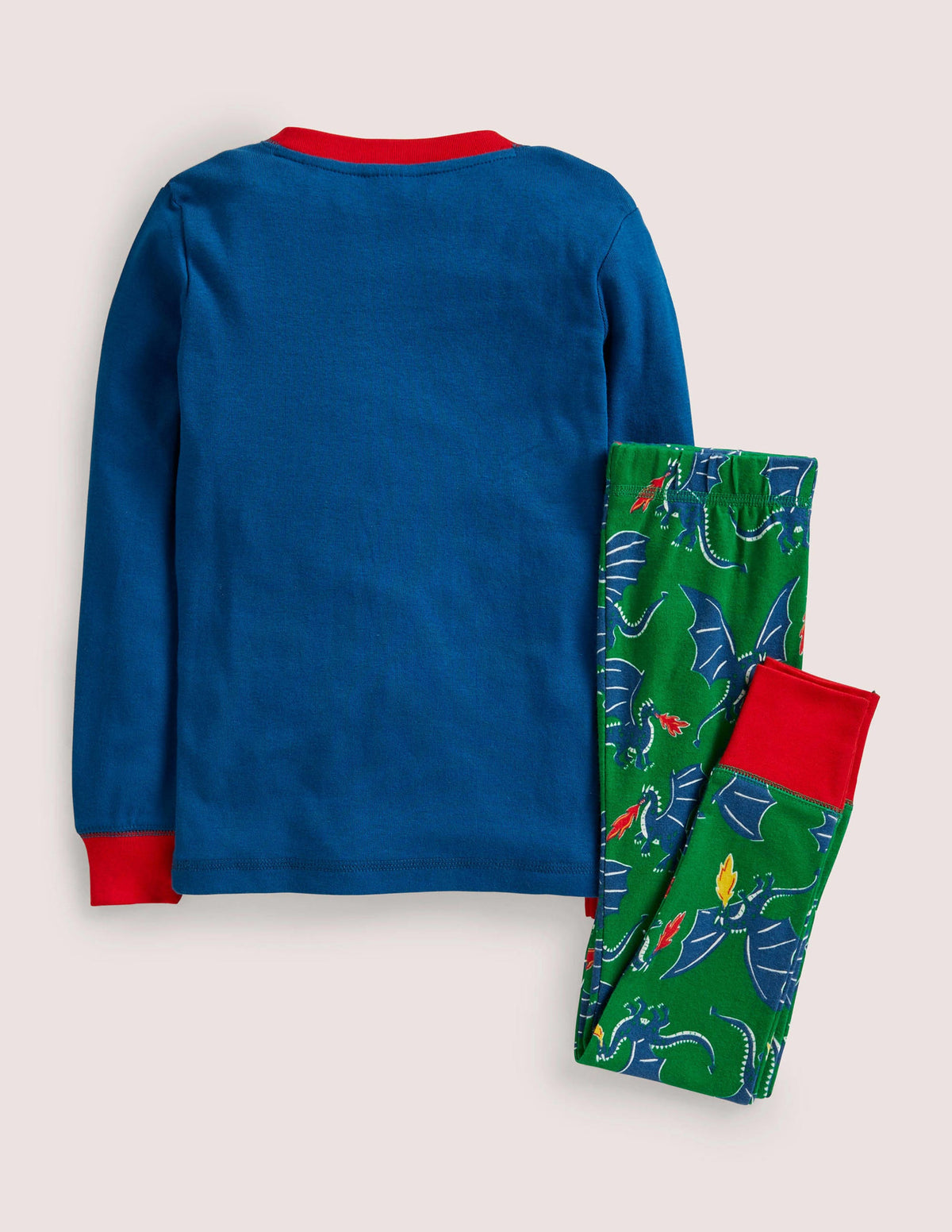 Snug Glow-in-the-dark Pajamas-Baltic Blue Dragon - Image 2