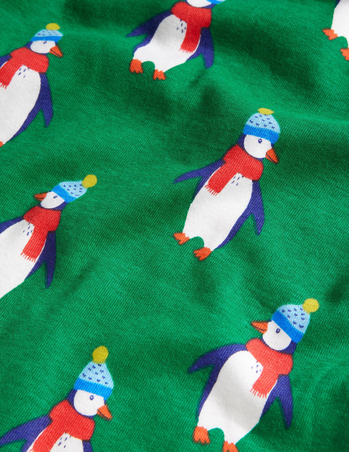 Cosy Twin Pack Long Pajamas-Highland Green Penguins - Image 3