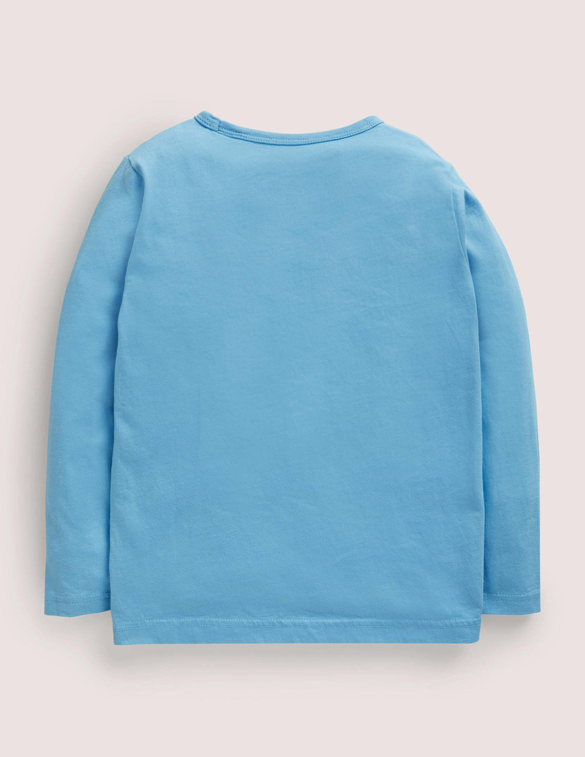 Blue Pumpkin Appliqué Long-Sleeved Halloween T-shirt-Surfboard Blue Pumpkin - Image 2