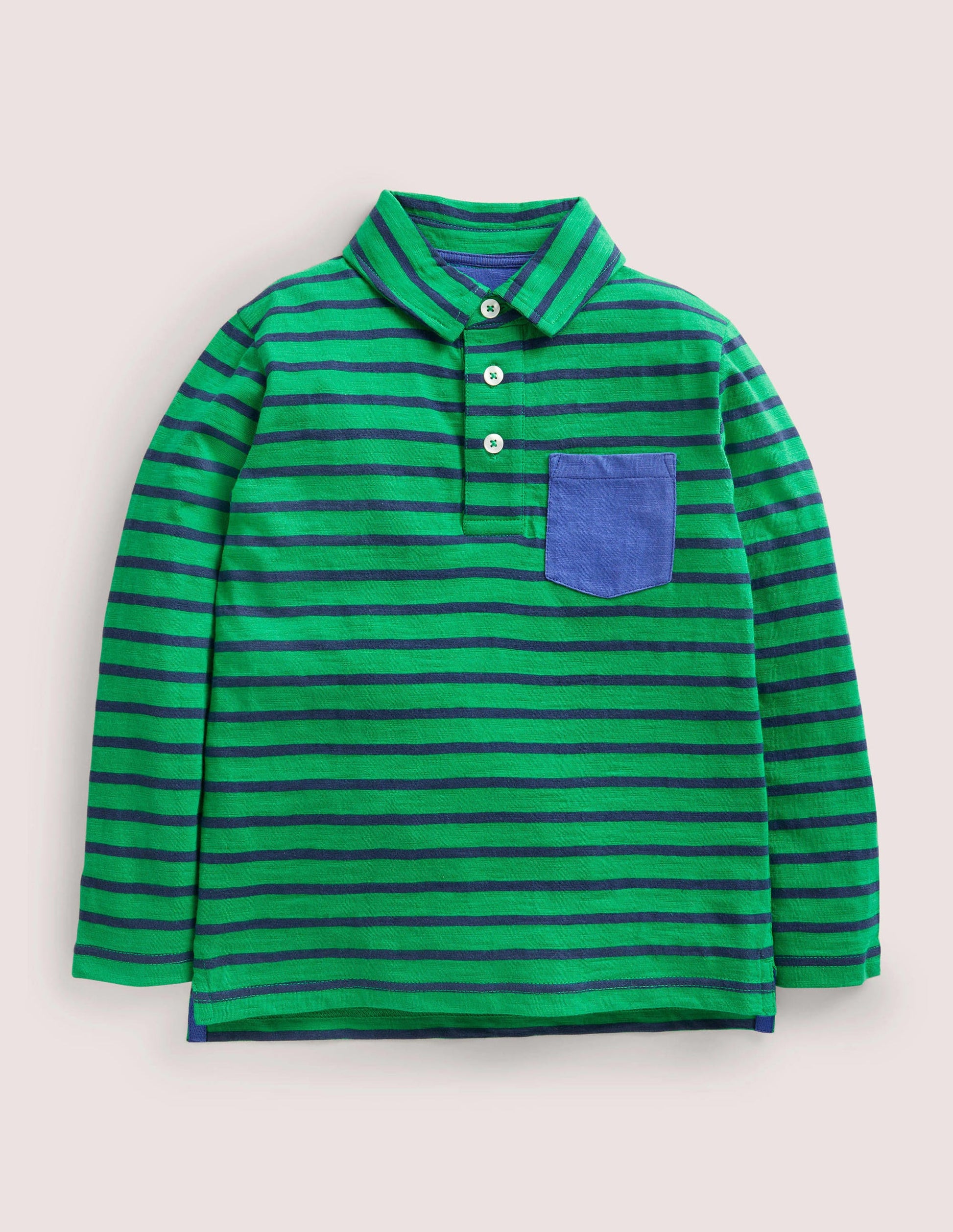 Supersoft Polo Shirt-Starboard Blue/Green-1