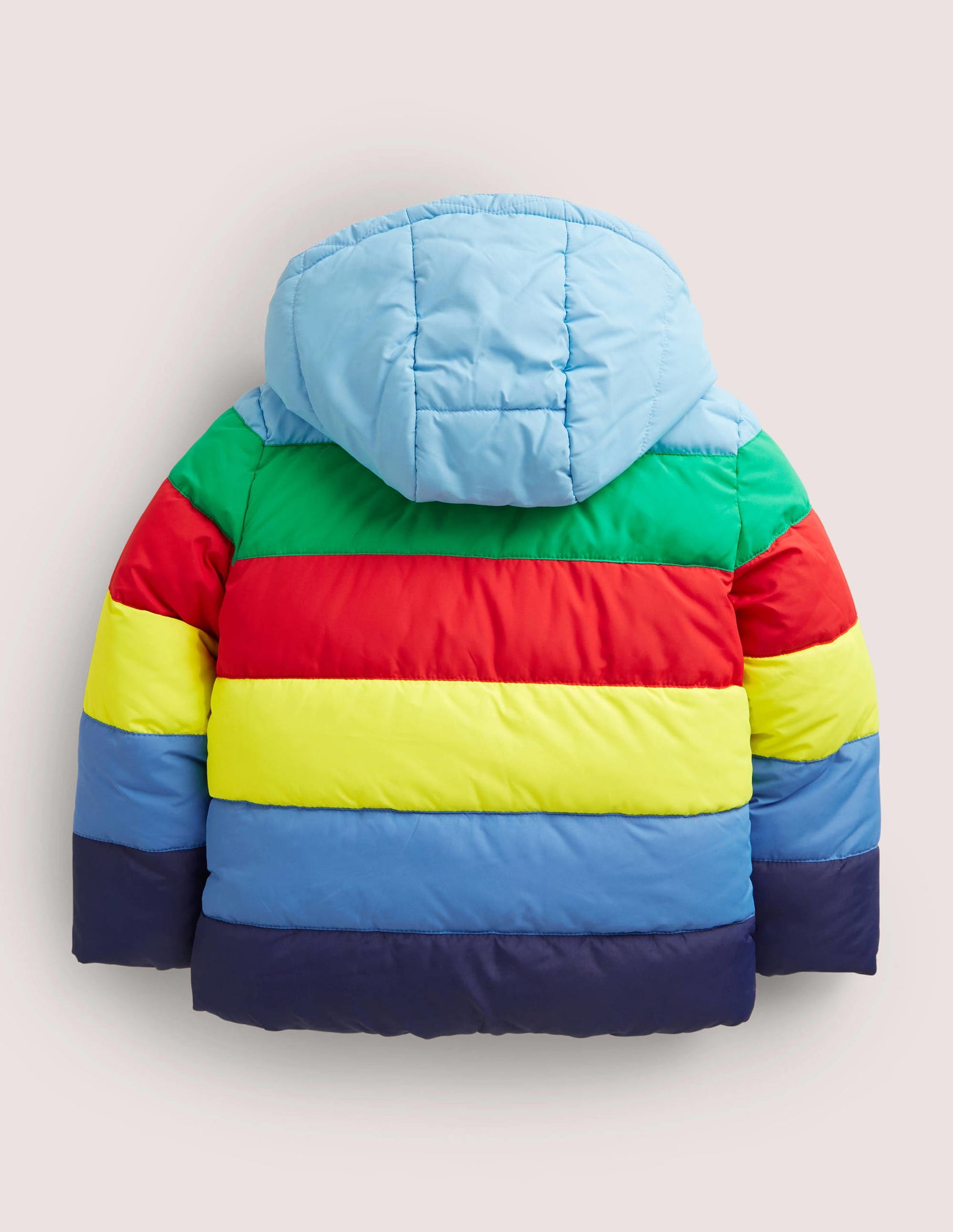 Water Resistant Padded Jacket-Multi Rainbow-2