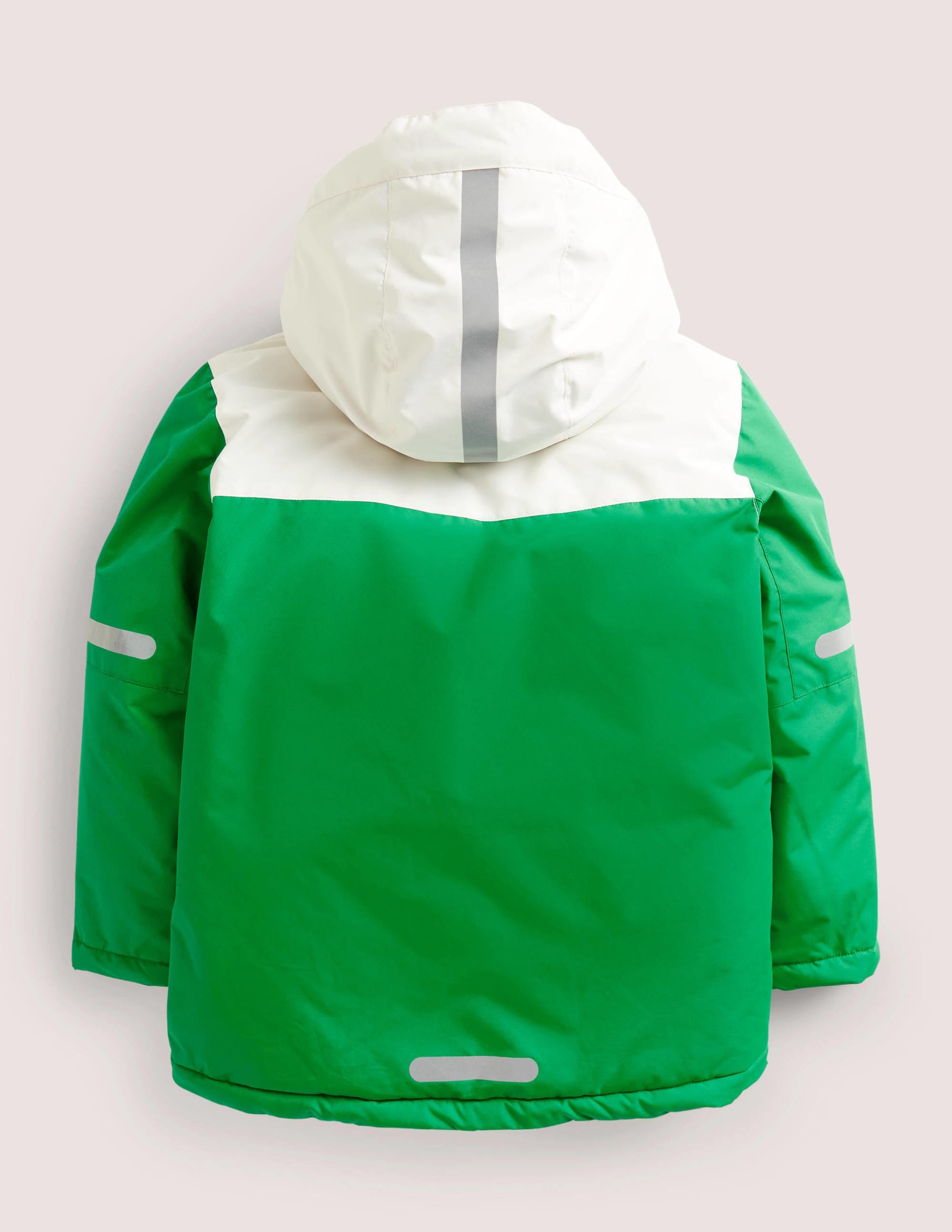 Green Fleece-Lined Waterproof Jacket-Green Fizz Colourblock - Image 2