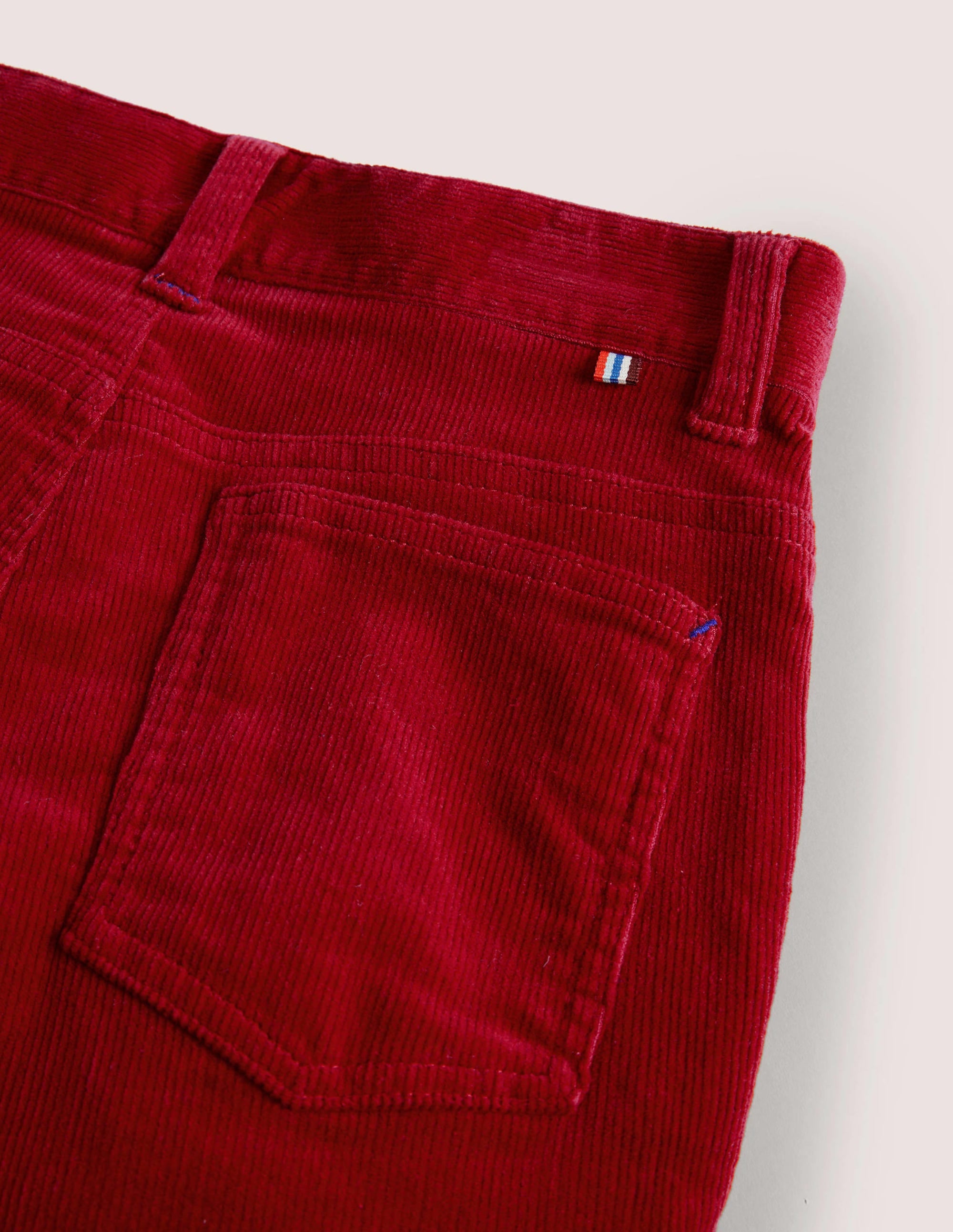 Slim Cord Stretch Pants-Russet Red - Image 3