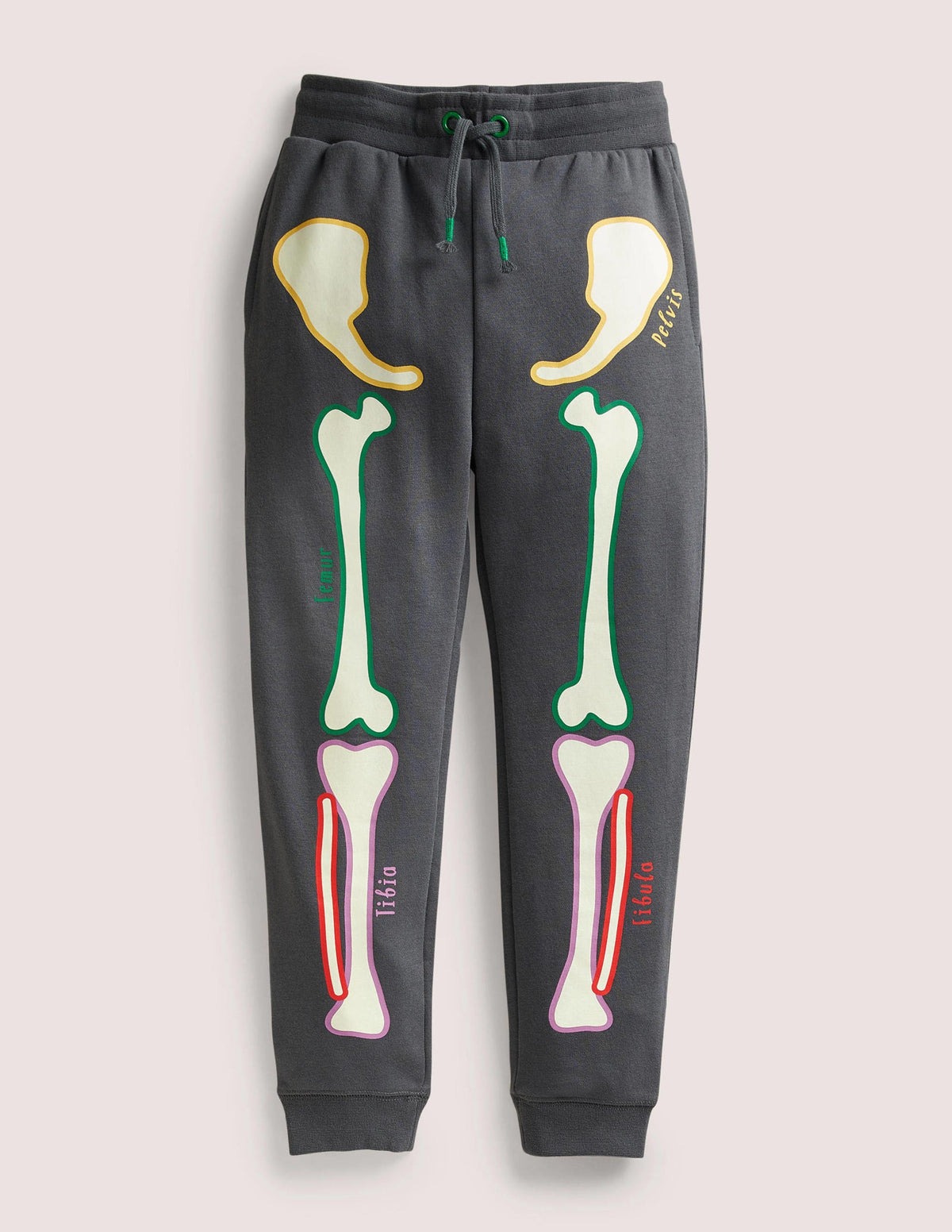 Halloween Skeleton Joggers-Smoke Grey Skeleton-1